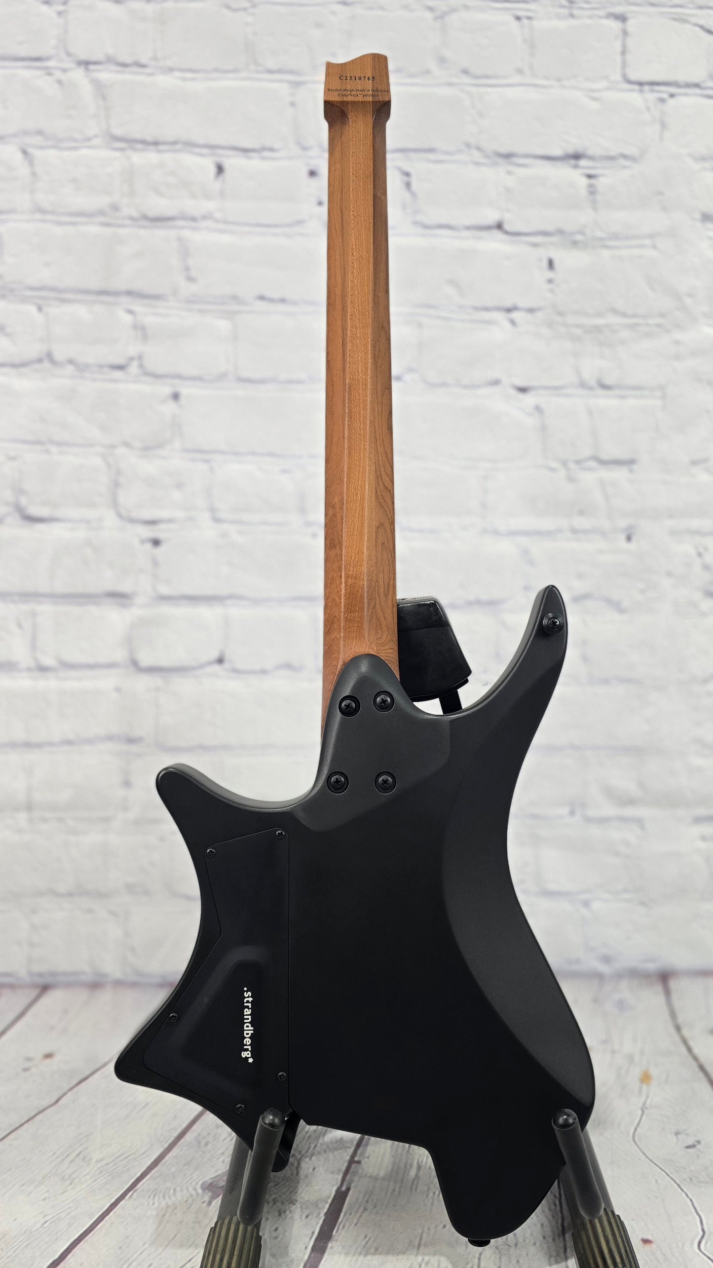 Strandberg Boden Standard N2.6 6 String Electric Guitar Black Satin Metallic