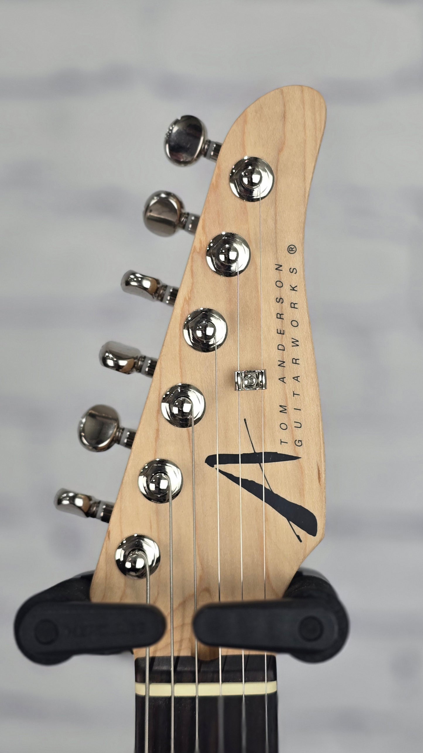 Anderson Guitarworks Hollow T Icon 6 String Electric Guitar Big Sparkle Red In-Distress Level 1