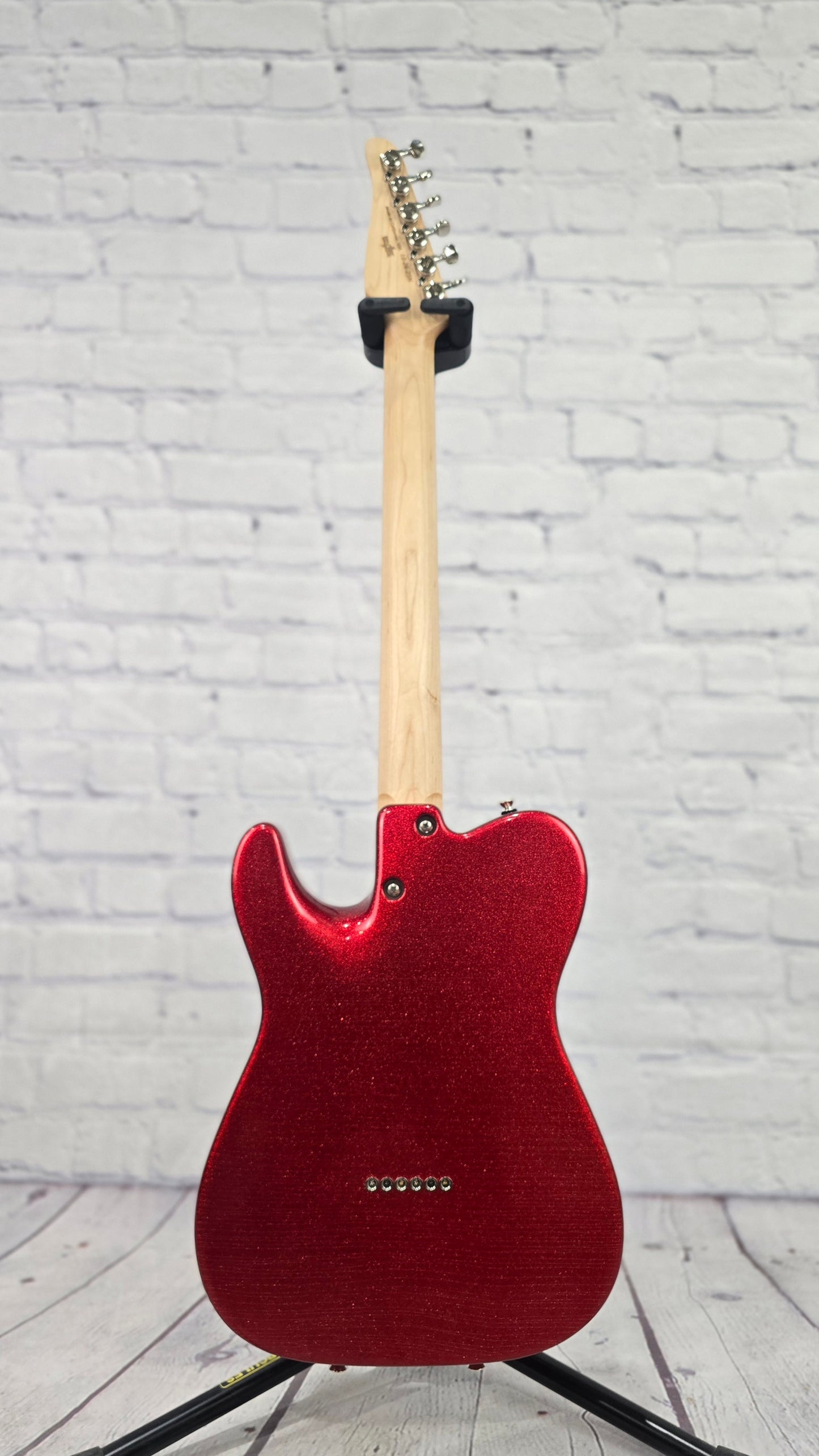 Anderson Guitarworks Hollow T Icon 6 String Electric Guitar Big Sparkle Red In-Distress Level 1