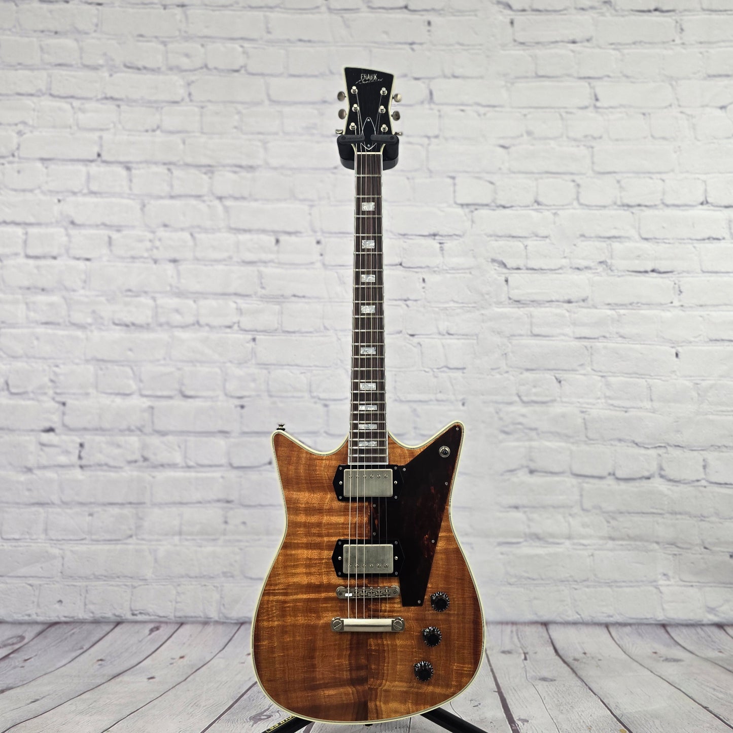 Frank Brothers Arcade One Figured Koa 6 String Electric Guitar Natural