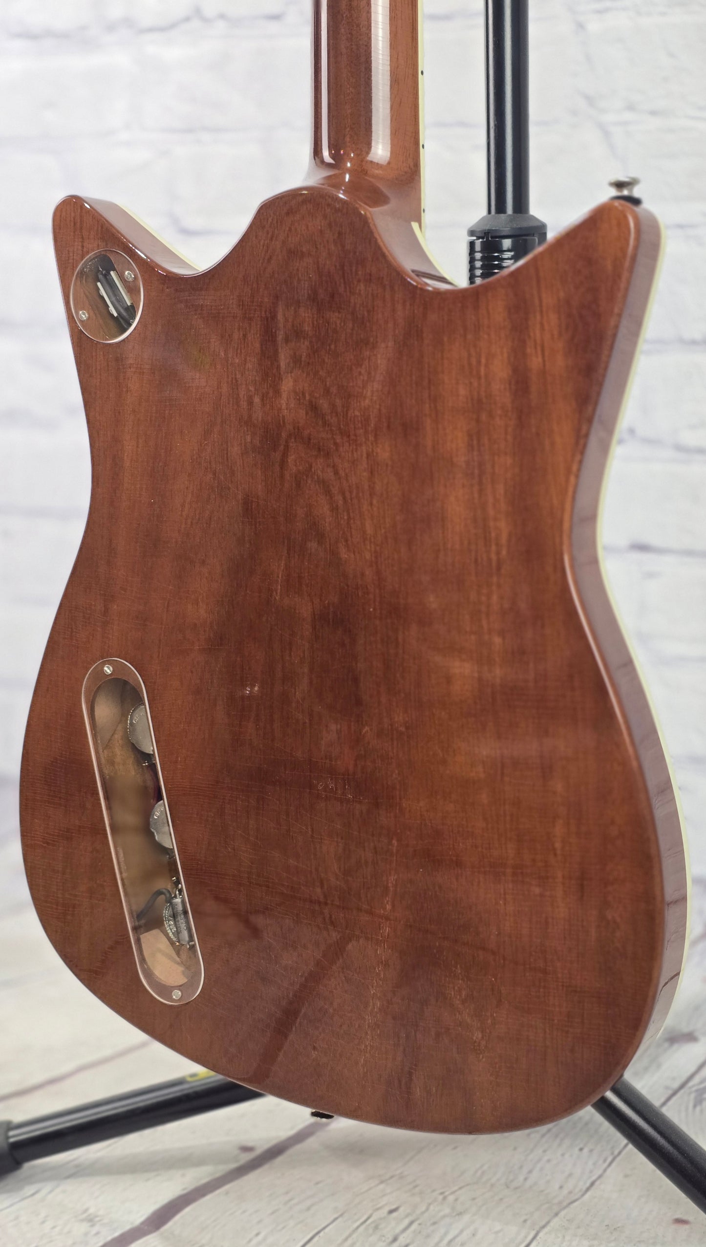 Frank Brothers Arcade One Figured Koa 6 String Electric Guitar Natural