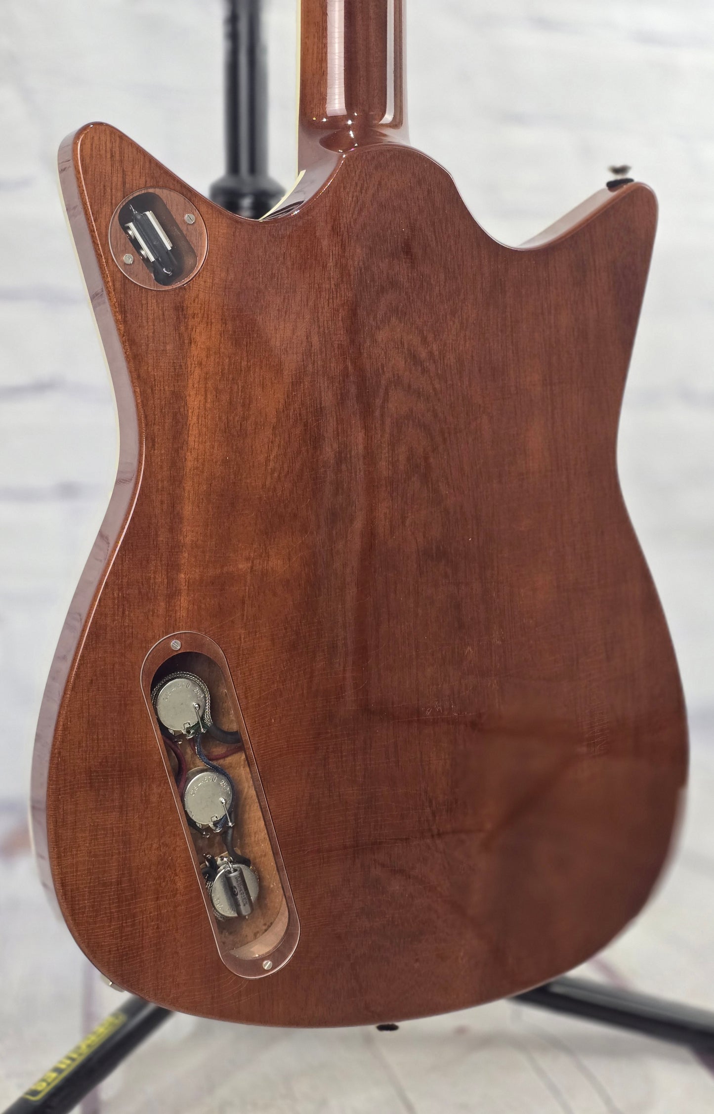 Frank Brothers Arcade One Figured Koa 6 String Electric Guitar Natural