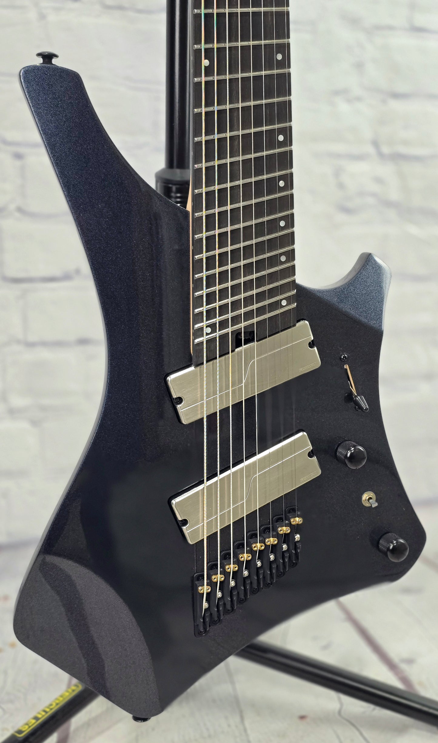 Ibanez Alpha A528 IPT 8 String Multiscale Electric Guitar Iron Pewter