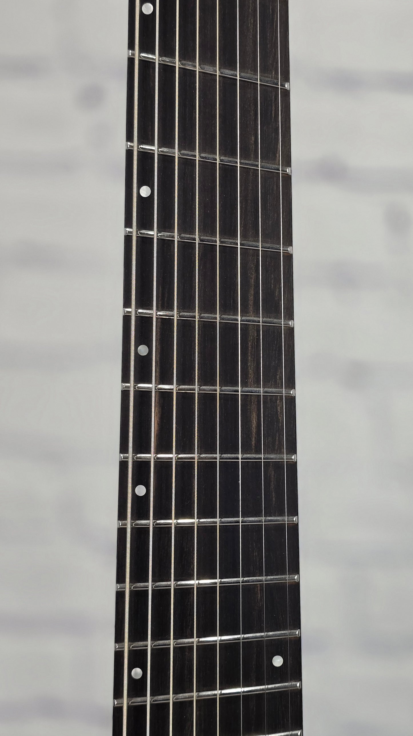 Ibanez Alpha A528 IPT 8 String Multiscale Electric Guitar Iron Pewter