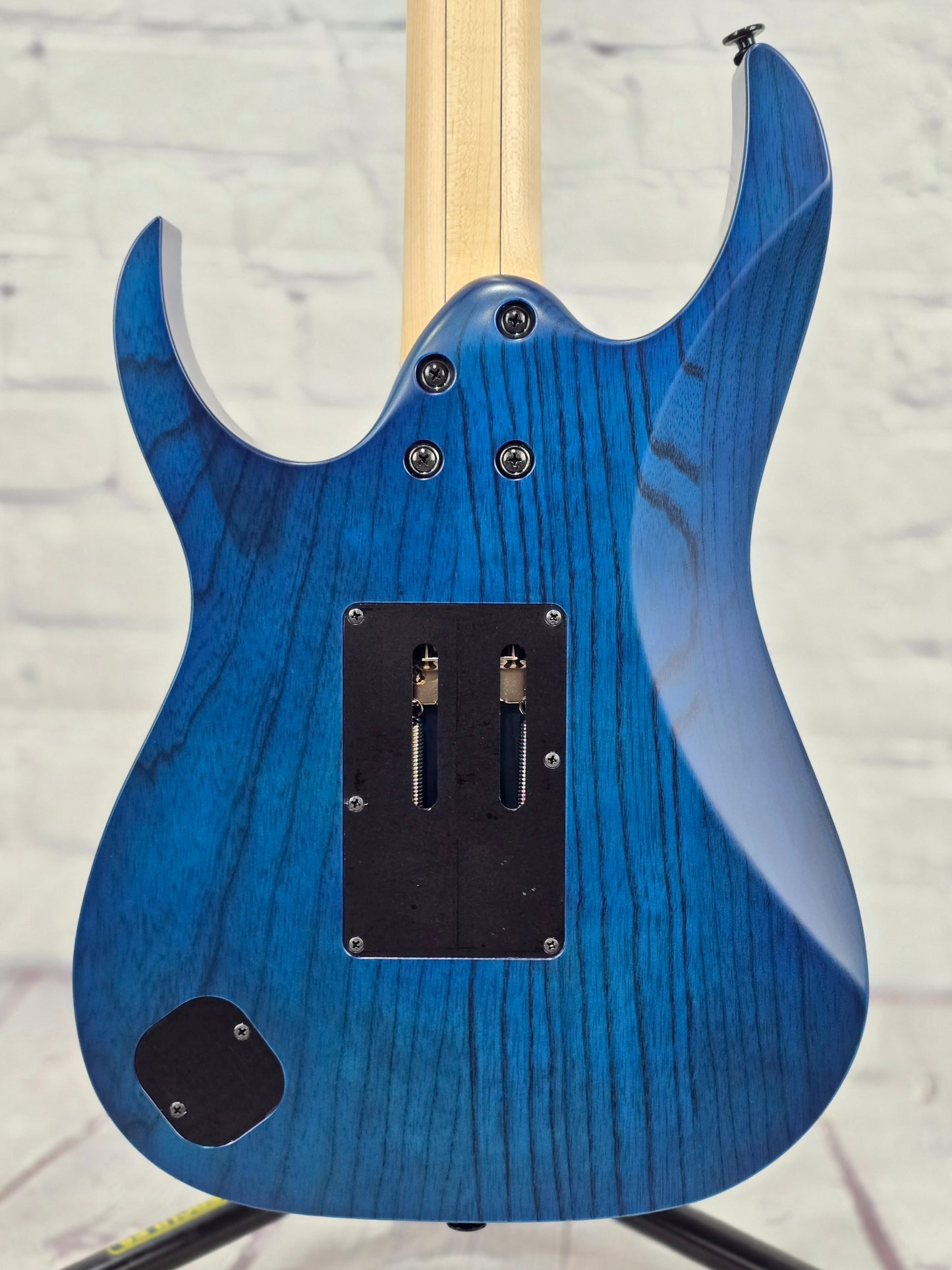 Ibanez Prestige RG653DX TDF 6 String Electric Guitar Transparent Deep Blue Flat