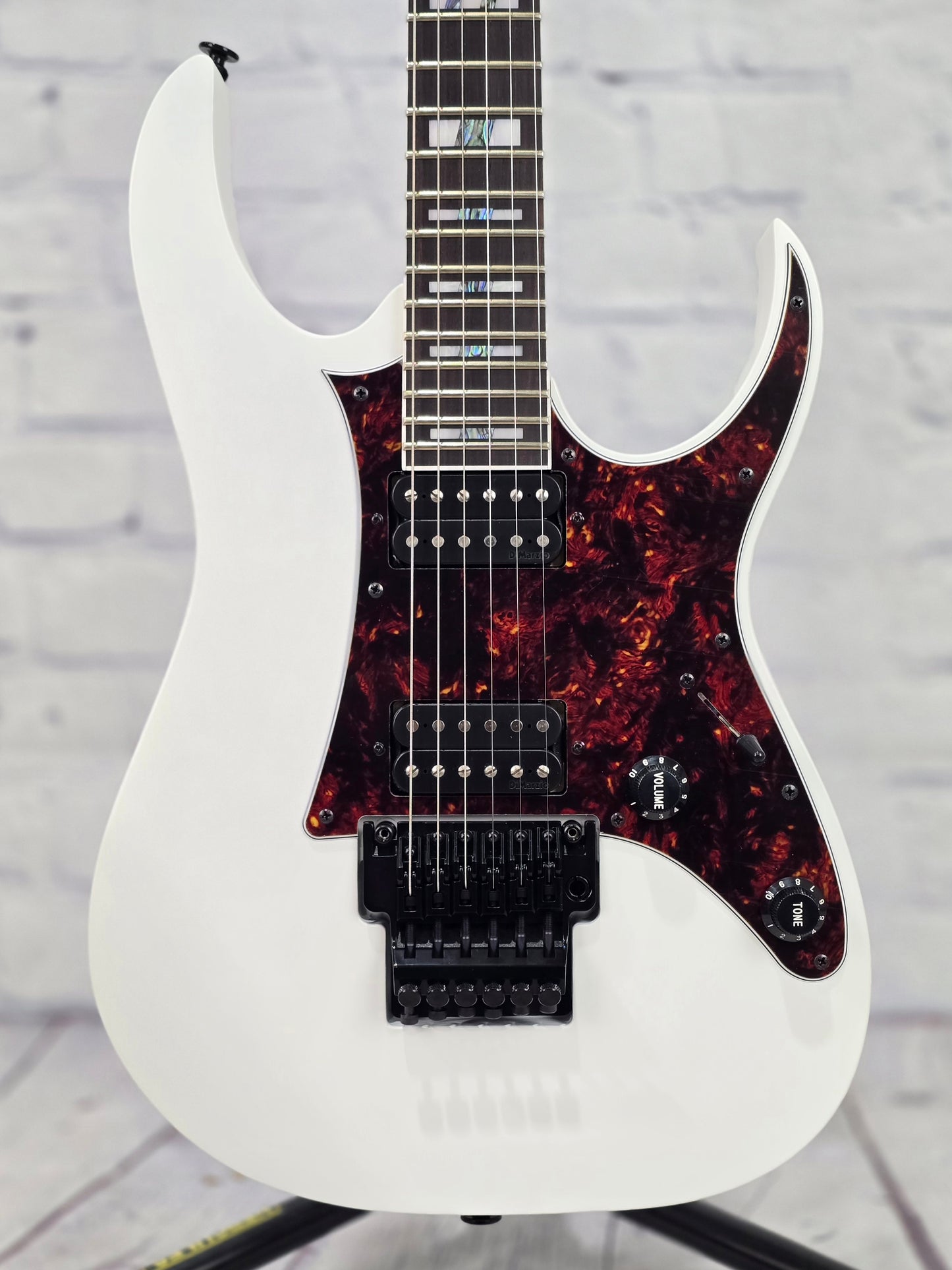 Ibanez Prestige RG653DX WHF 6 String Electric Guitar White Flat
