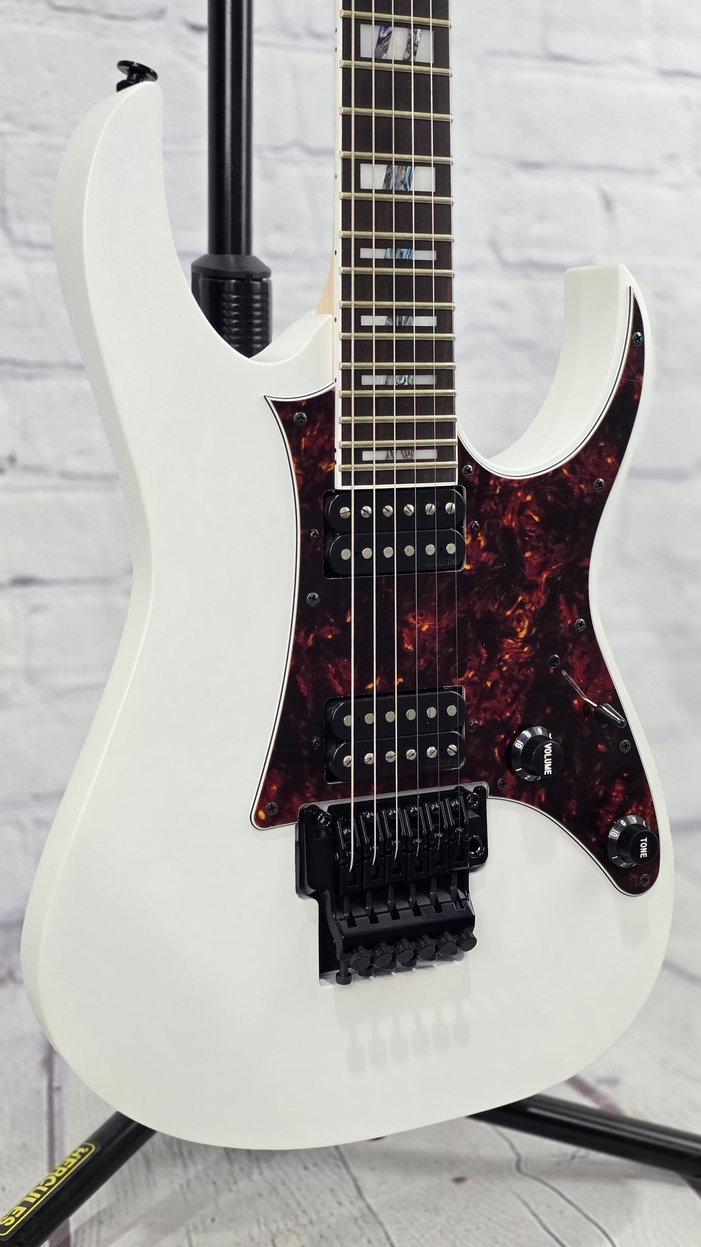 Ibanez Prestige RG653DX WHF 6 String Electric Guitar White Flat