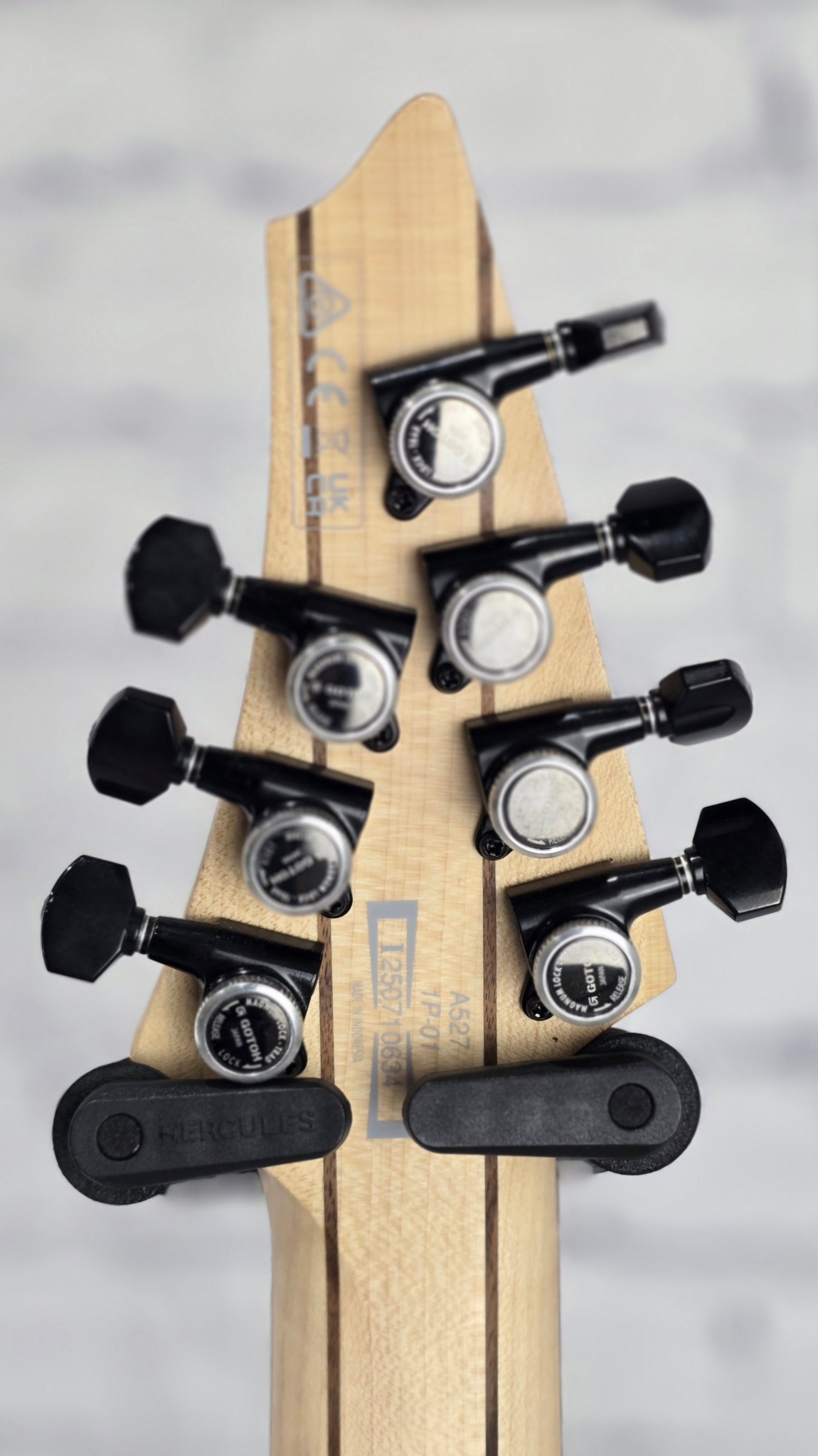 Ibanez Alpha A527 IPT 7 String Electric Guitar Iron Pewter