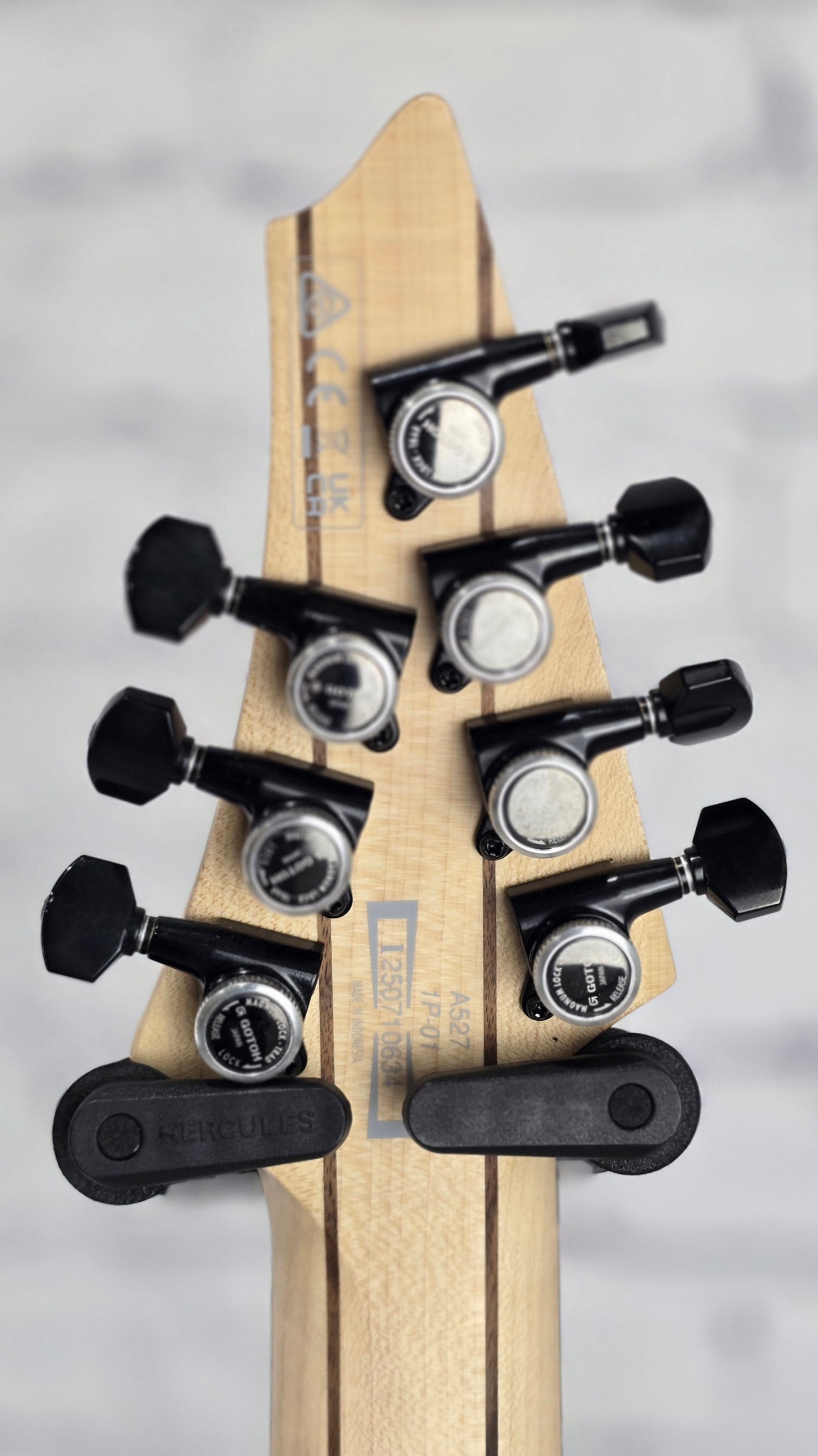 Ibanez Alpha A527 IPT 7 String Electric Guitar Iron Pewter