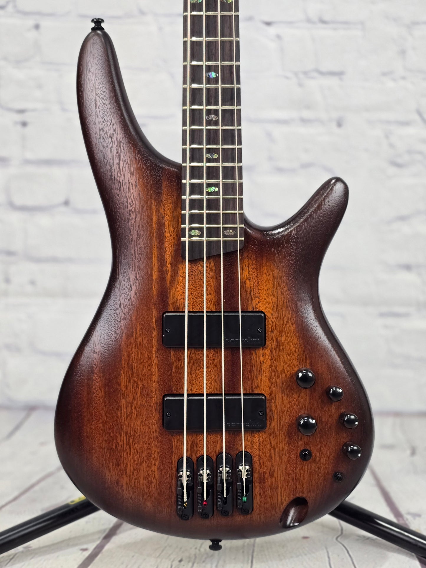 Ibanez SR500A MHL 4 String Bass Mahogany Brown Burst Low Gloss