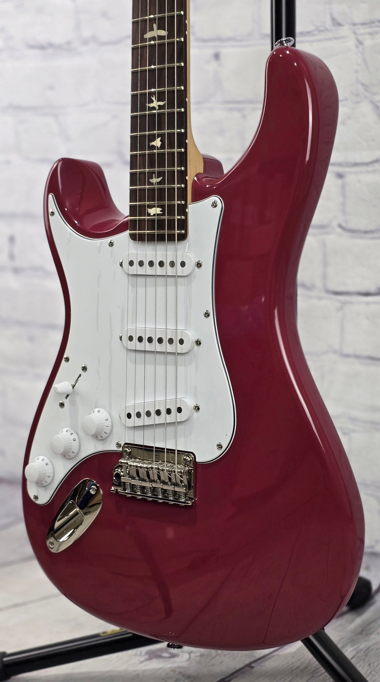 Paul Reed Smith PRS Guitars SE Silver Sky Left Handed John Mayer Electric Guitar Derby Red Lefty
