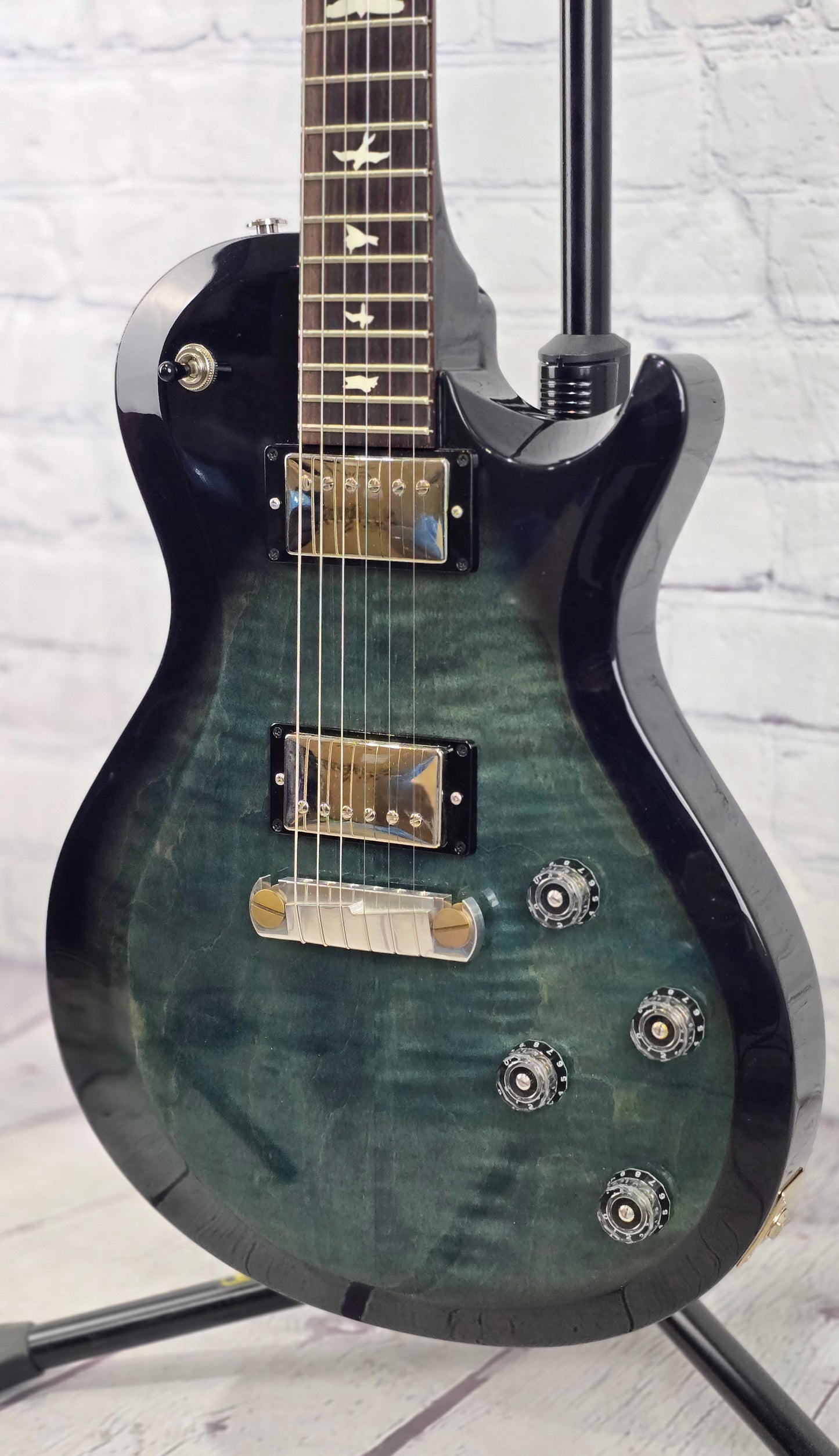 USED Paul Reed Smith PRS Guitars S2 SC250 Singlecut 6 String Electric Guitar Blue Crab Smokeburst