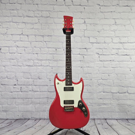 Frank Brothers Sonar 6 String Electric Guitar Faded Fiesta Red Light Aged Relic
