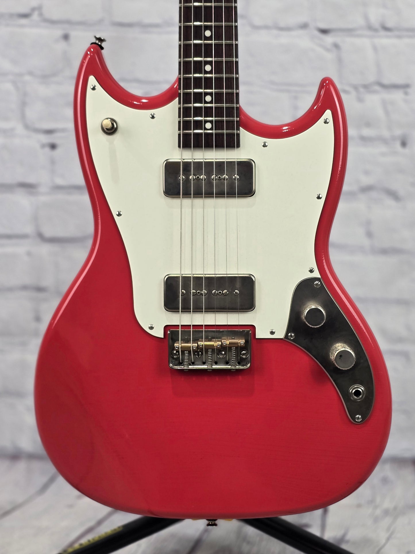 Frank Brothers Sonar 6 String Electric Guitar Faded Fiesta Red Light Aged Relic