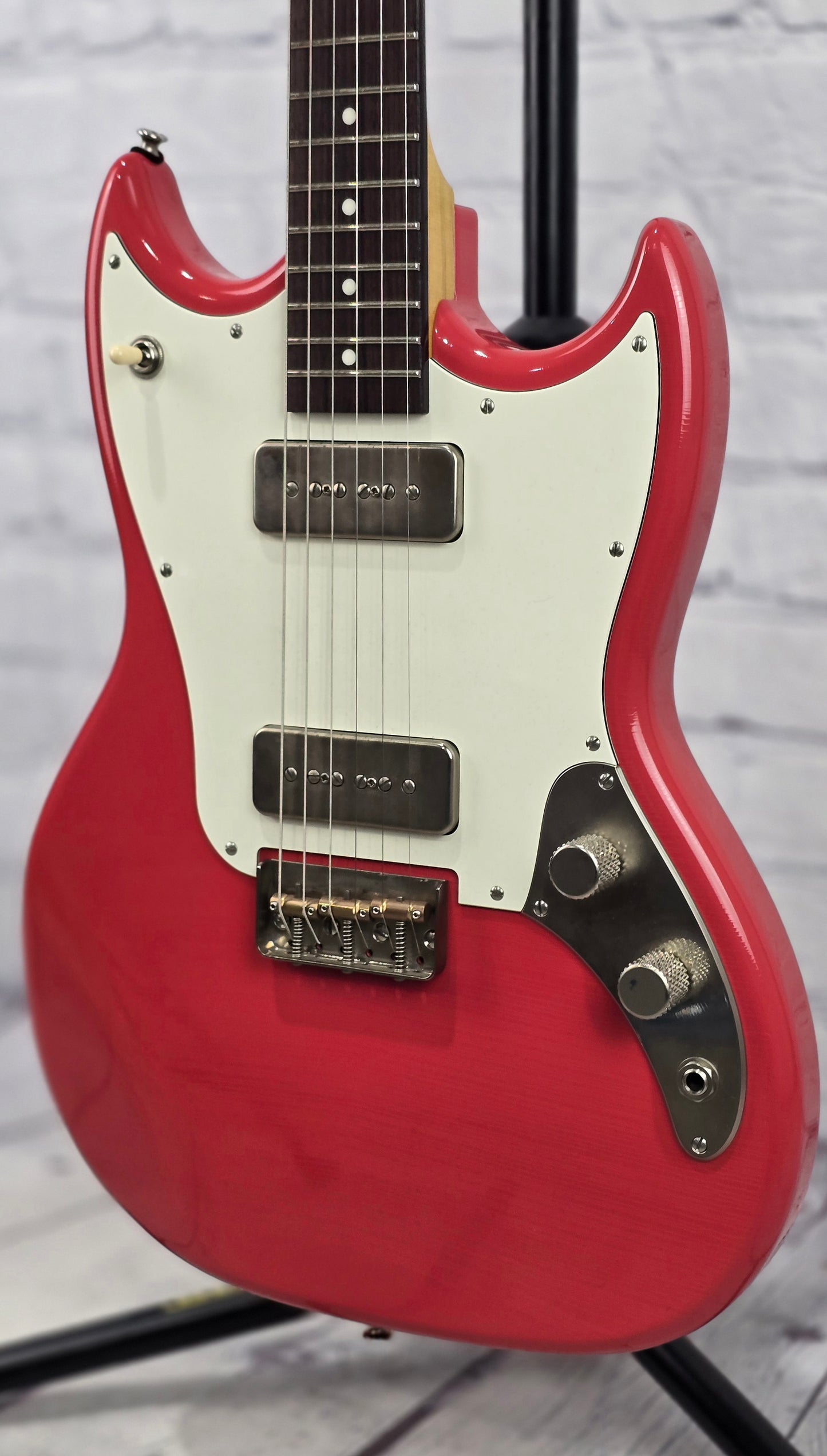 Frank Brothers Sonar 6 String Electric Guitar Faded Fiesta Red Light Aged Relic