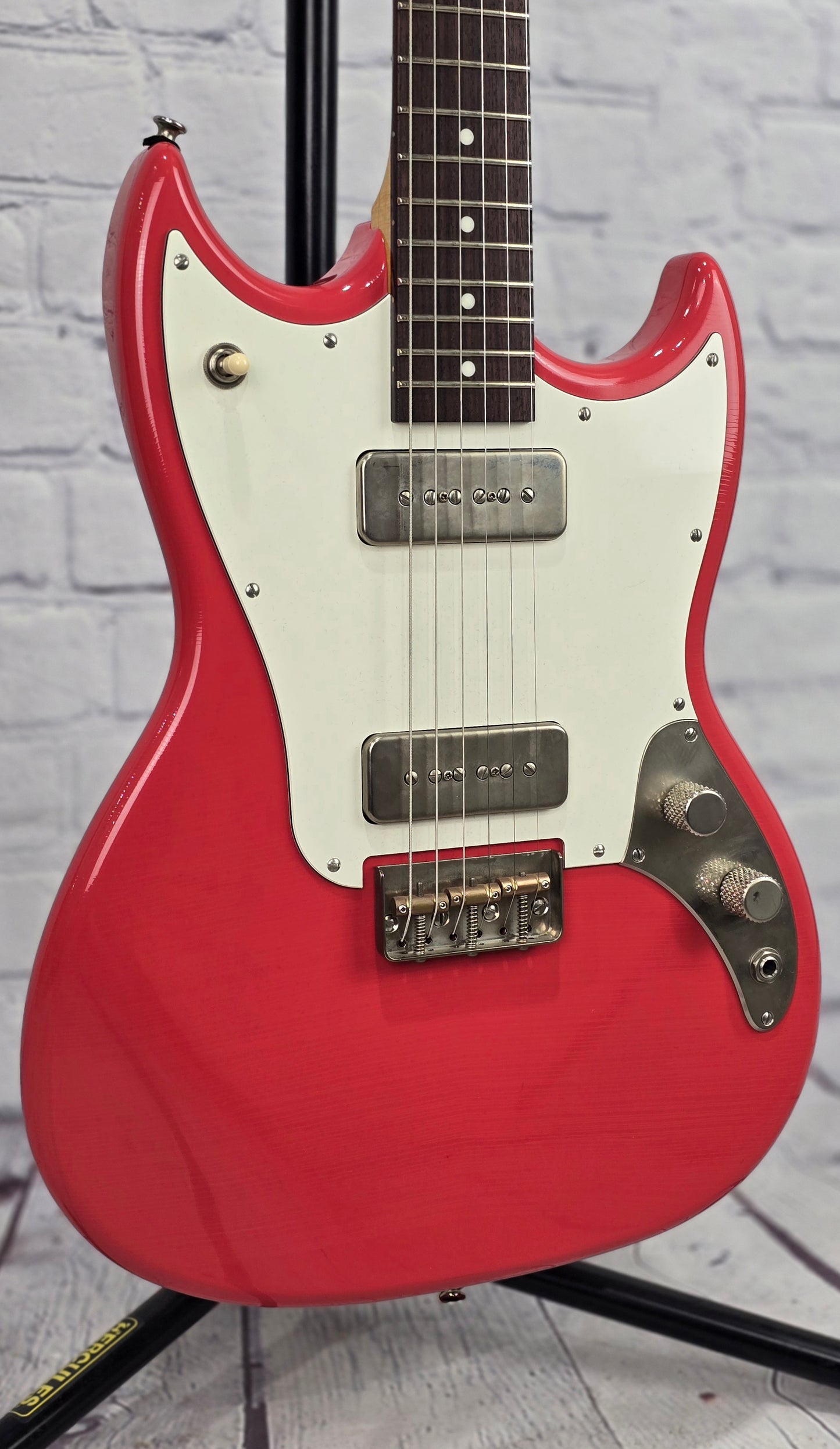 Frank Brothers Sonar 6 String Electric Guitar Faded Fiesta Red Light Aged Relic