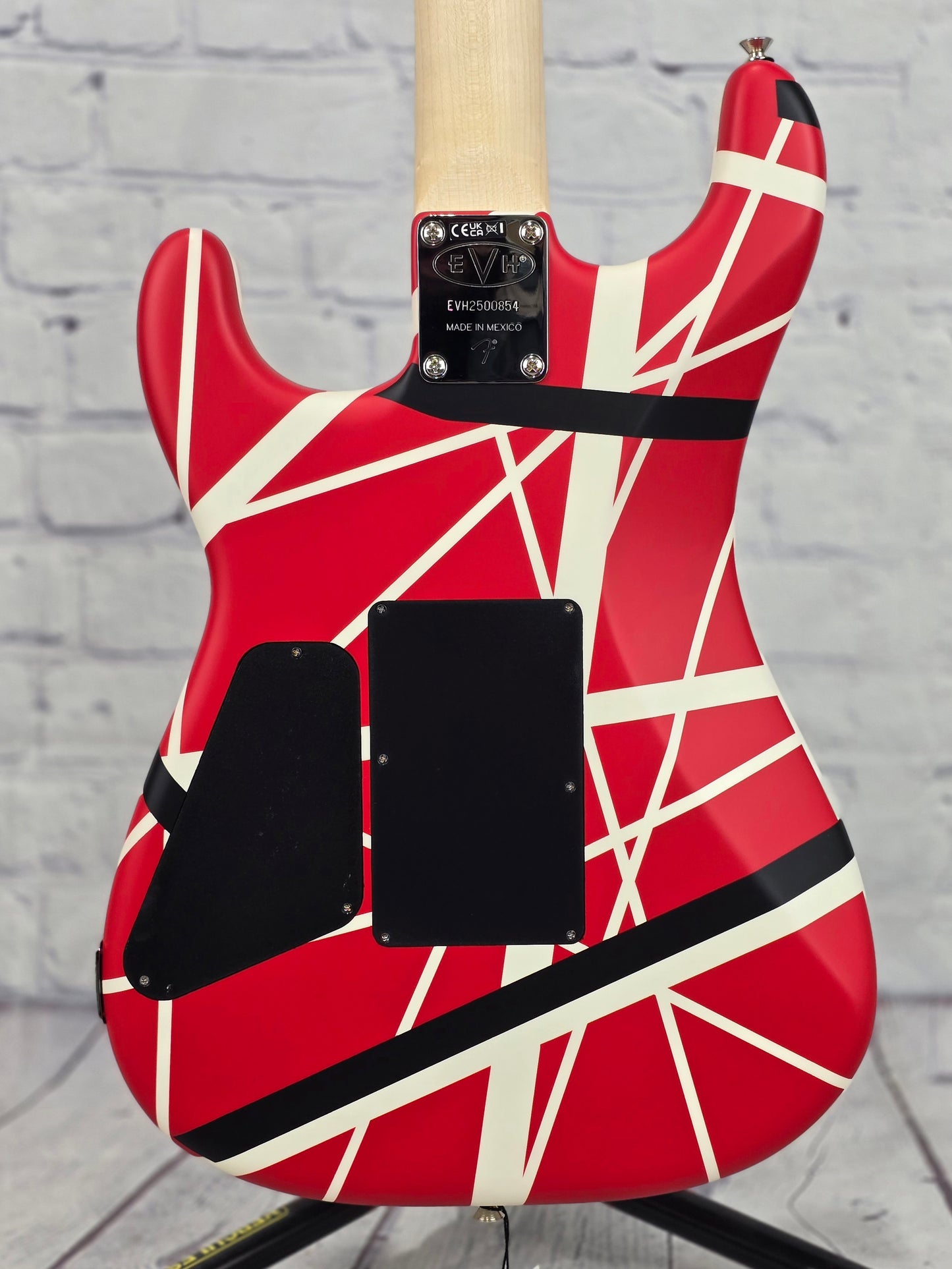 EVH Guitars Striped Series 5150 6 String Electric Guitar R/B/W "5150" Striped Pattern