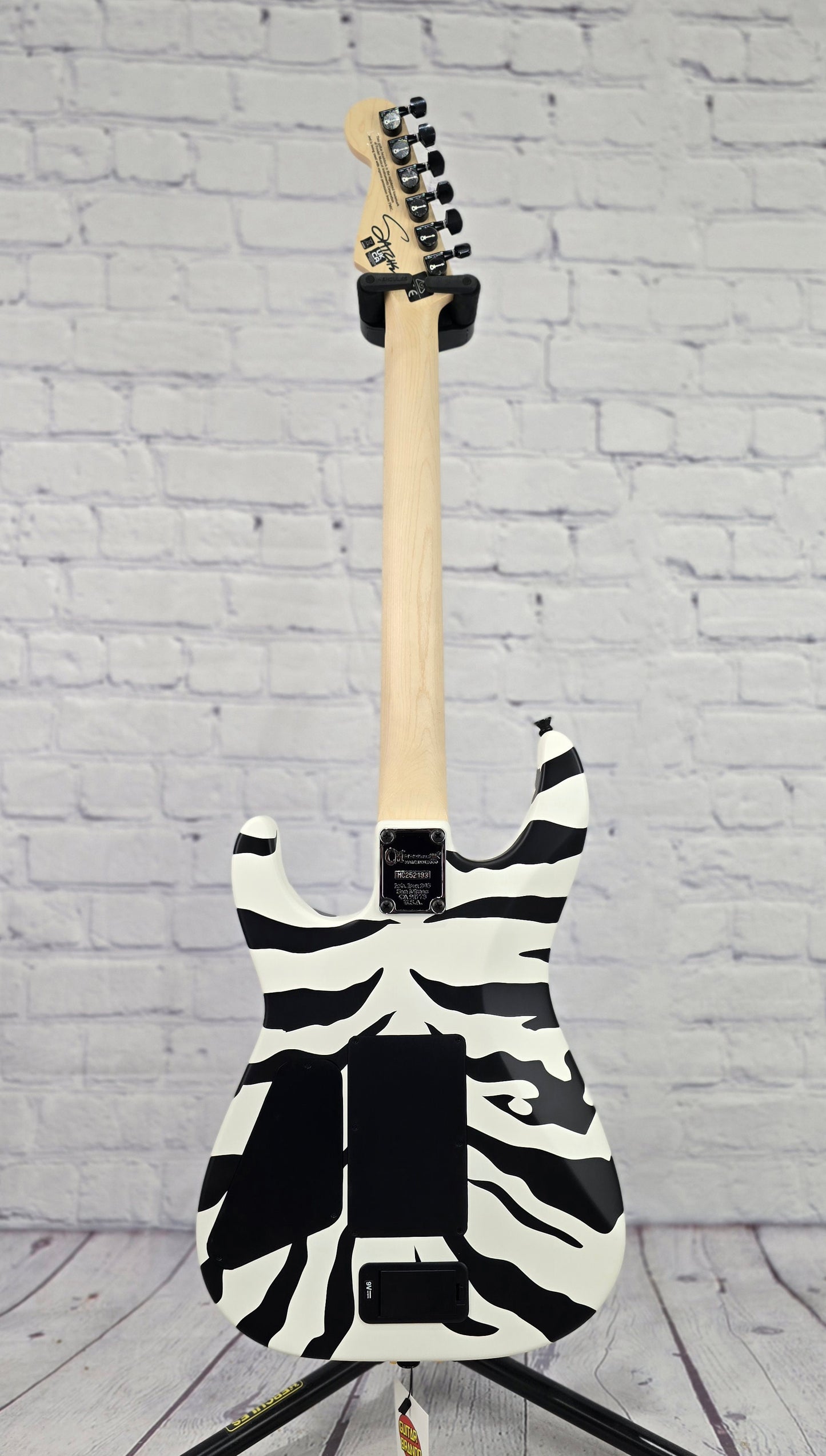 Charvel Guitars Satchel Signature Pro-Mod DK22 HH FR M 6 String Electric Guitar Satin White Bengal