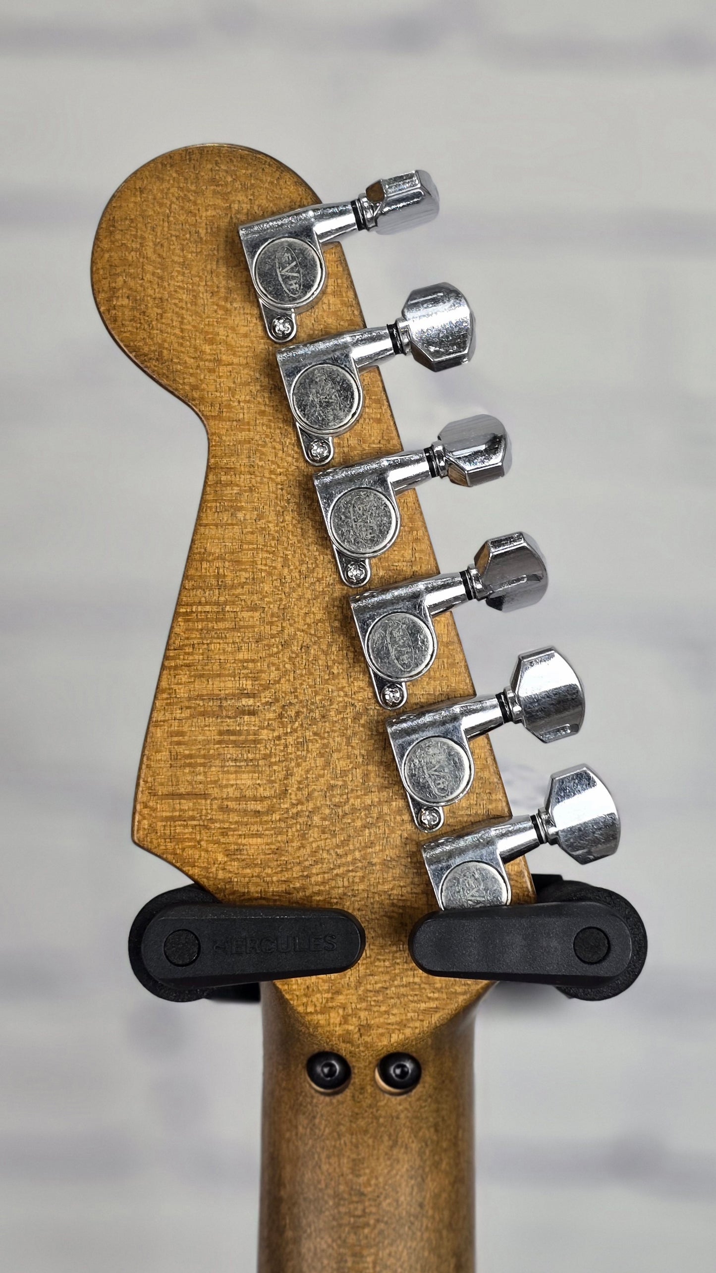 EVH Guitars Striped Series Frankenstein Frankie 6 String Electric Guitar R/B/W Relic