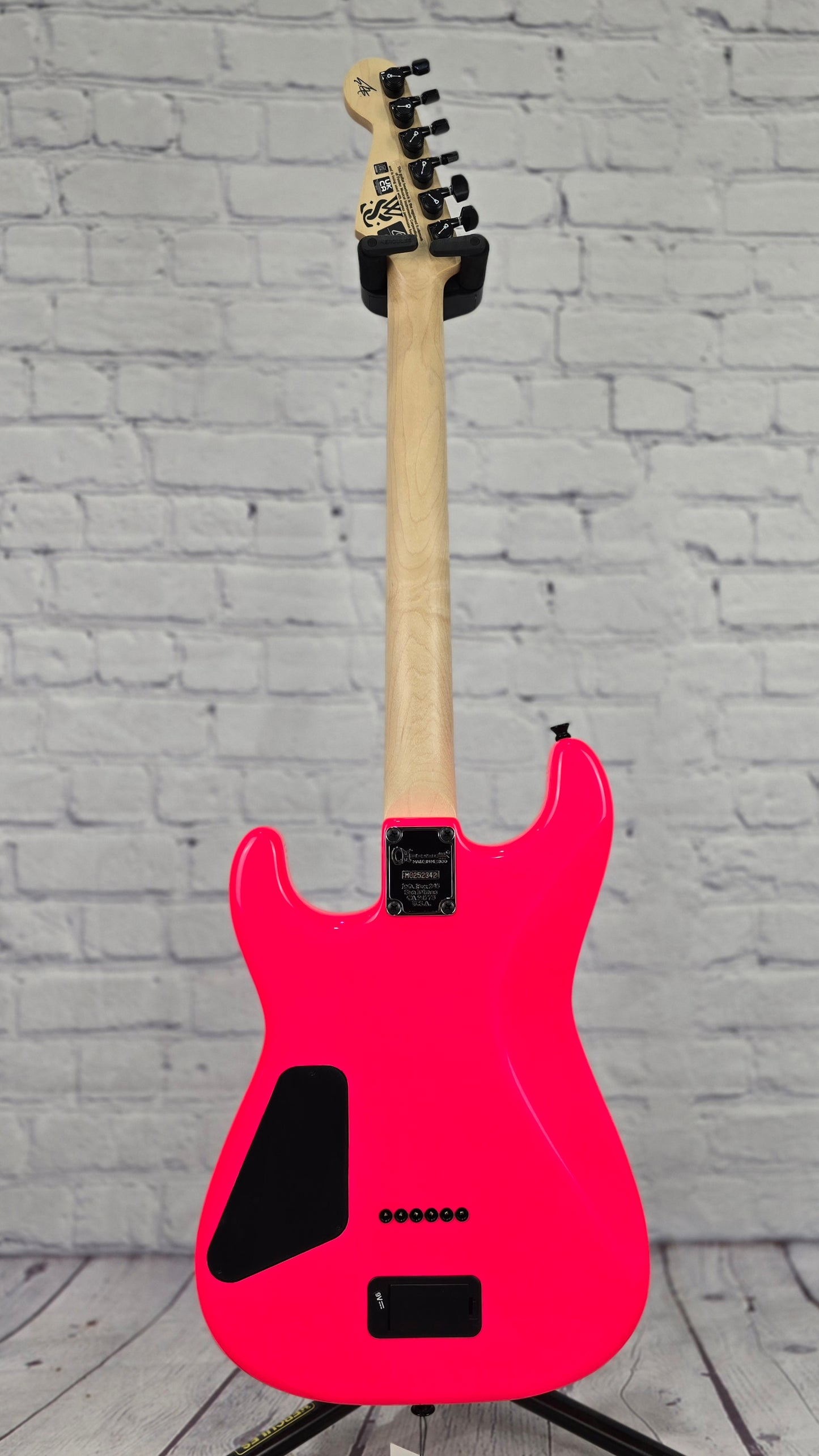 Charvel Guitars Sean Long Signature Pro-Mod San Dimas Style 1 HH HT M 6 String Electric Guitar Neon Pink Limited Edition