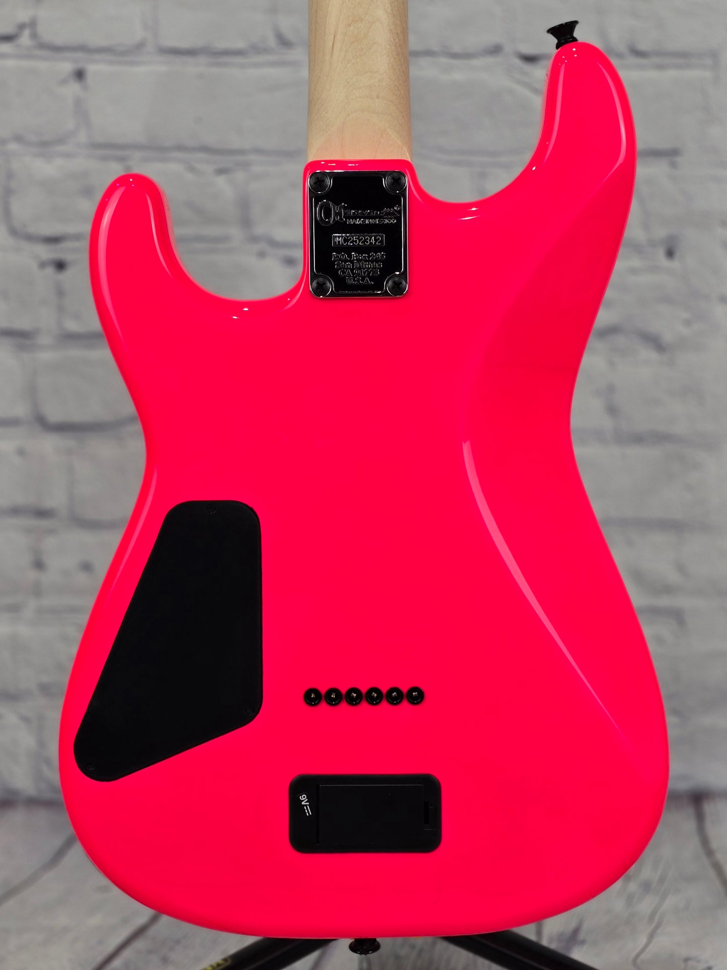 Charvel Guitars Sean Long Signature Pro-Mod San Dimas Style 1 HH HT M 6 String Electric Guitar Neon Pink Limited Edition