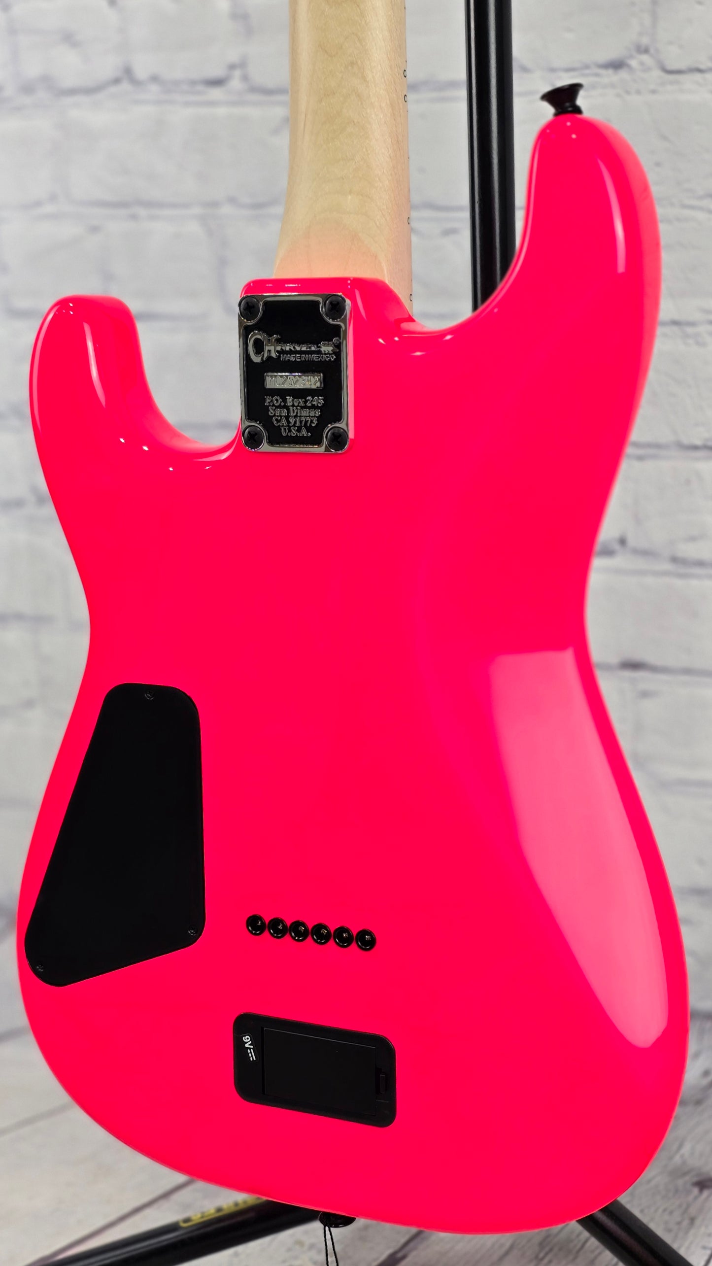 Charvel Guitars Sean Long Signature Pro-Mod San Dimas Style 1 HH HT M 6 String Electric Guitar Neon Pink Limited Edition