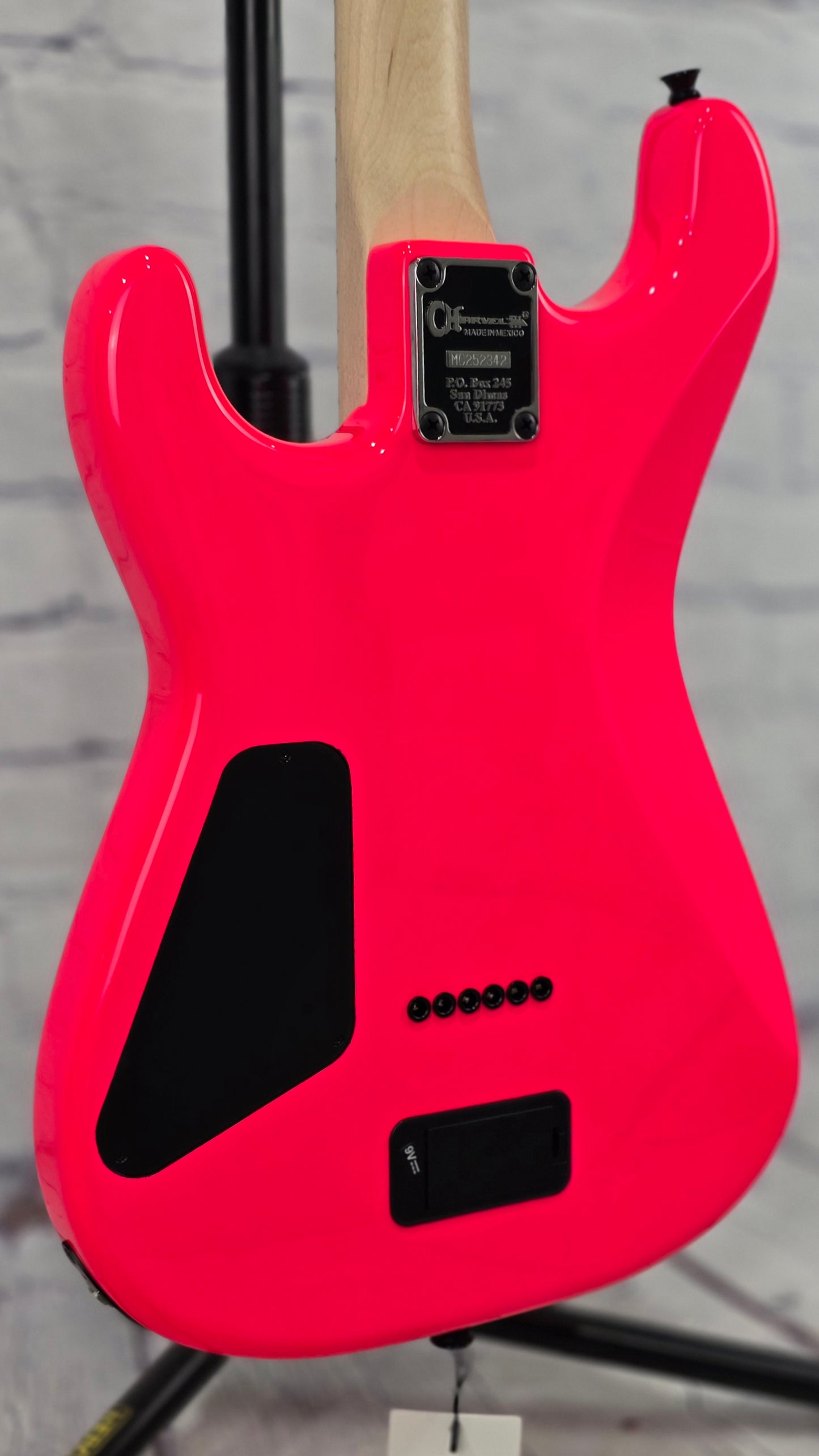 Charvel Guitars Sean Long Signature Pro-Mod San Dimas Style 1 HH HT M 6 String Electric Guitar Neon Pink Limited Edition