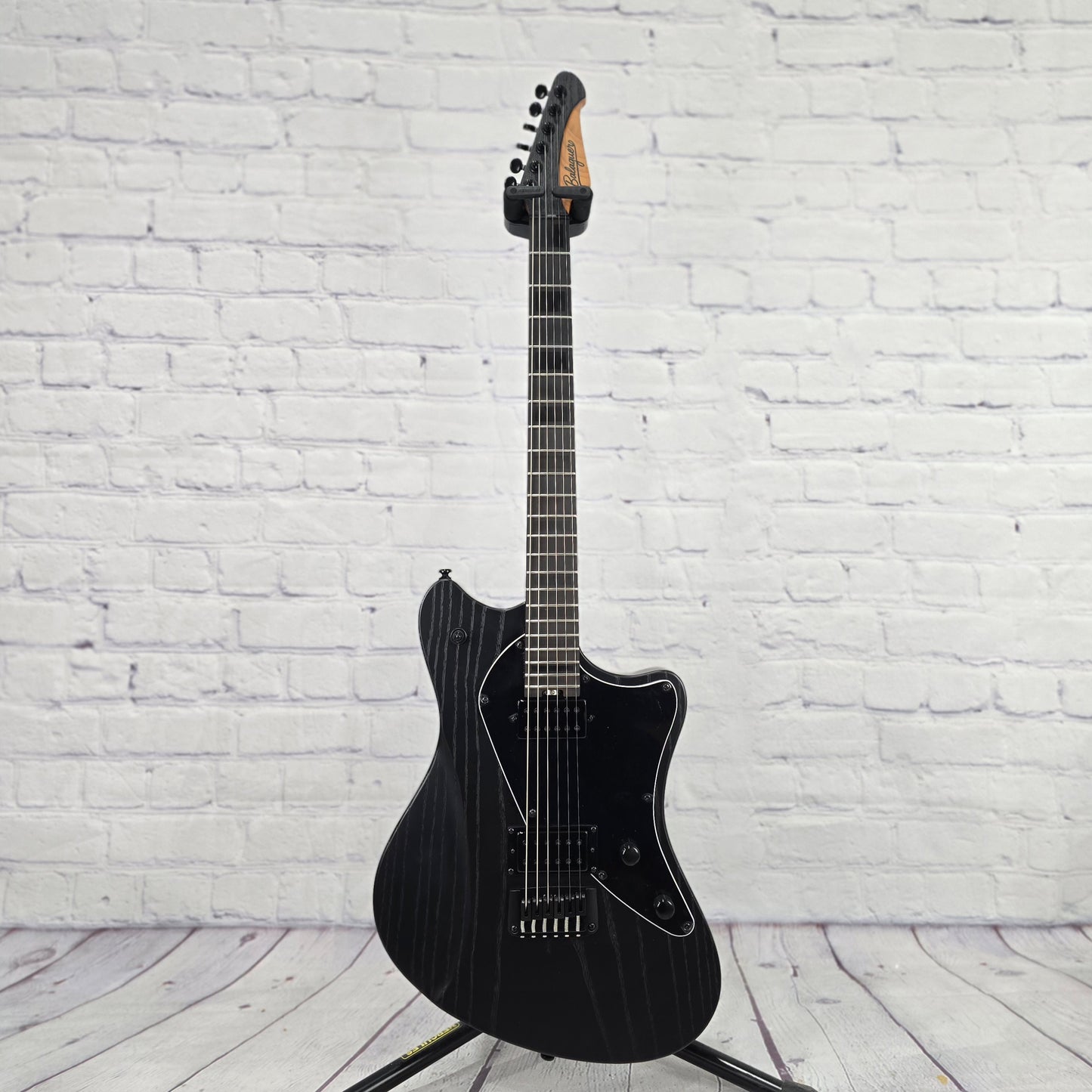 Balaguer Guitars Select Espada Modern 10th Anniversary 6 String Baritone 27" Electric Guitar Rustic Black