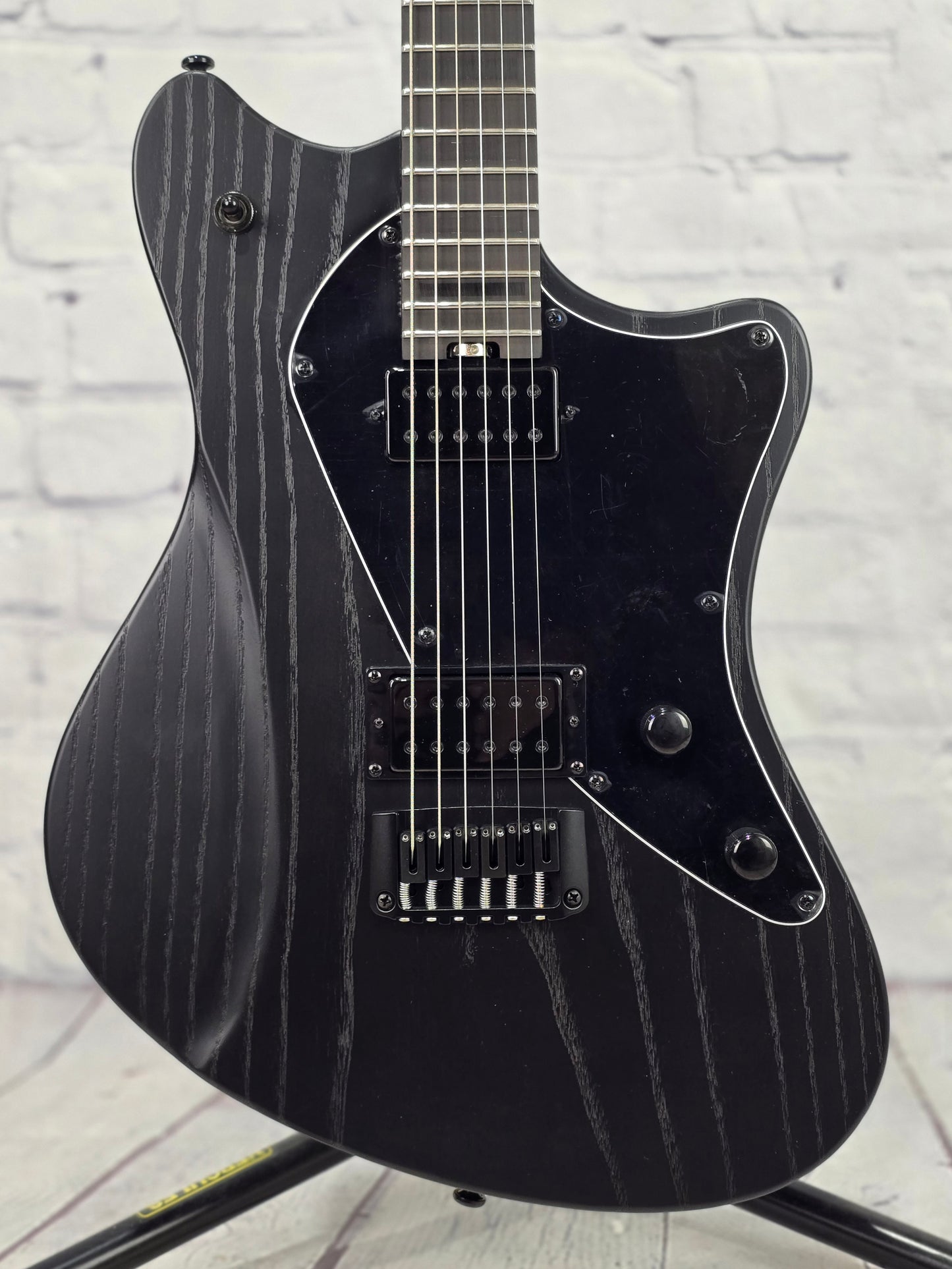 Balaguer Guitars Select Espada Modern 10th Anniversary 6 String Baritone 27" Electric Guitar Rustic Black
