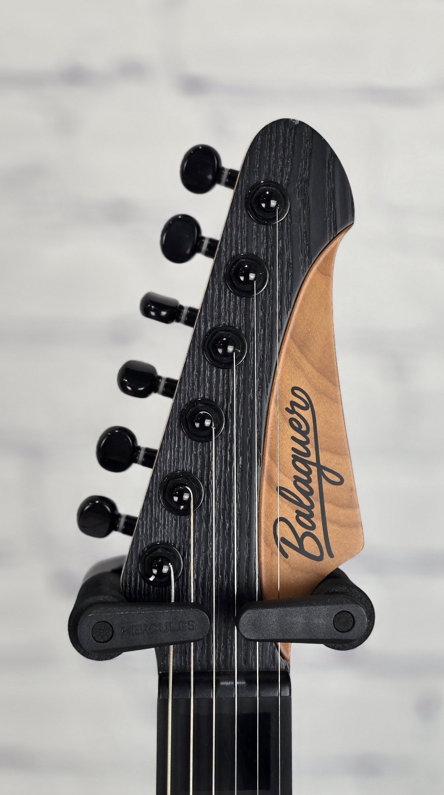 Balaguer Guitars Select Espada Modern 10th Anniversary 6 String Baritone 27" Electric Guitar Rustic Black