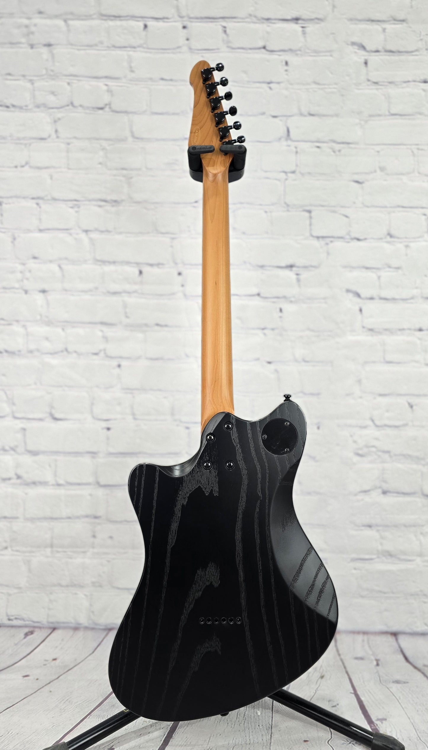 Balaguer Guitars Select Espada Modern 10th Anniversary 6 String Baritone 27" Electric Guitar Rustic Black