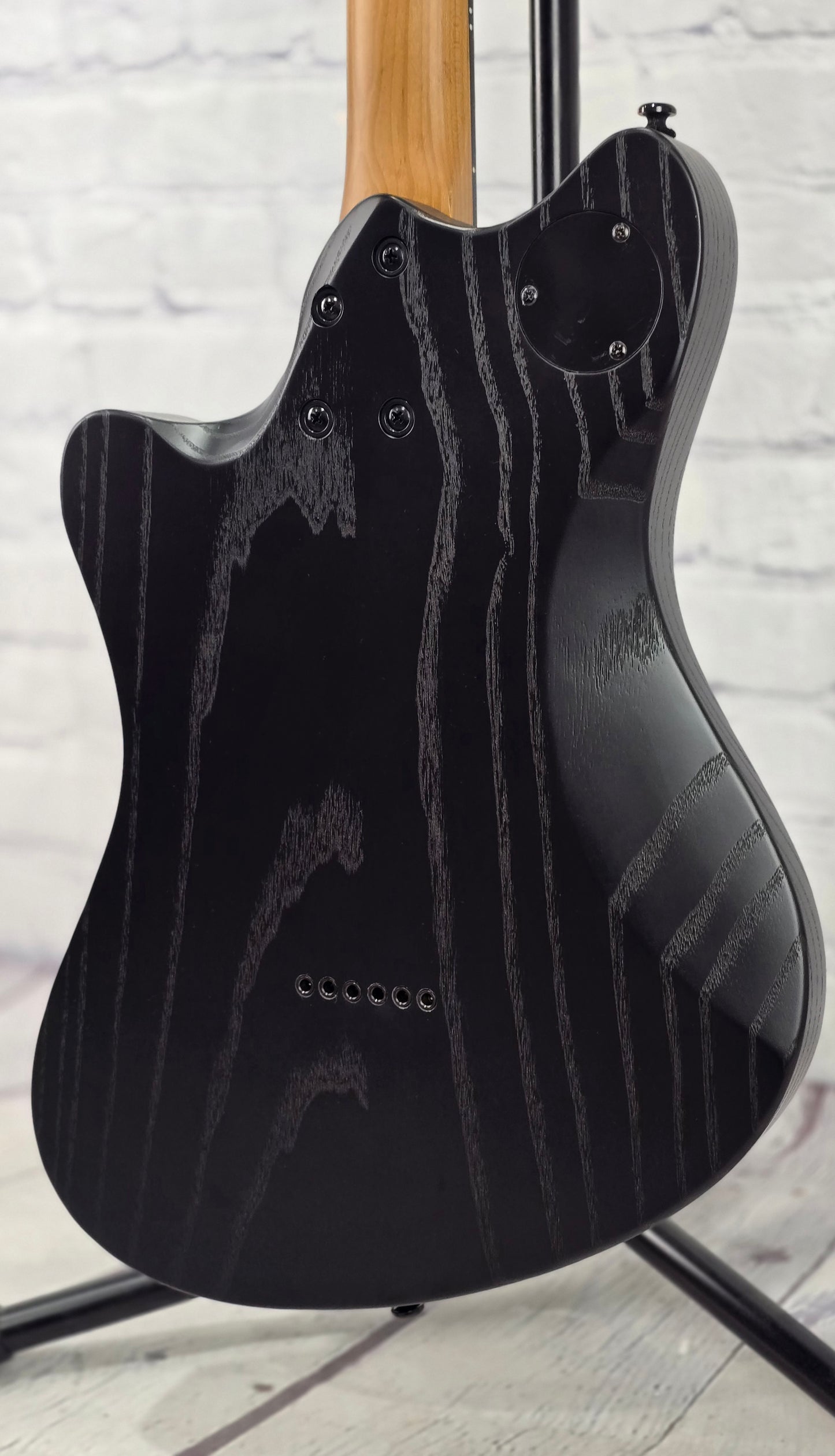 Balaguer Guitars Select Espada Modern 10th Anniversary 6 String Baritone 27" Electric Guitar Rustic Black