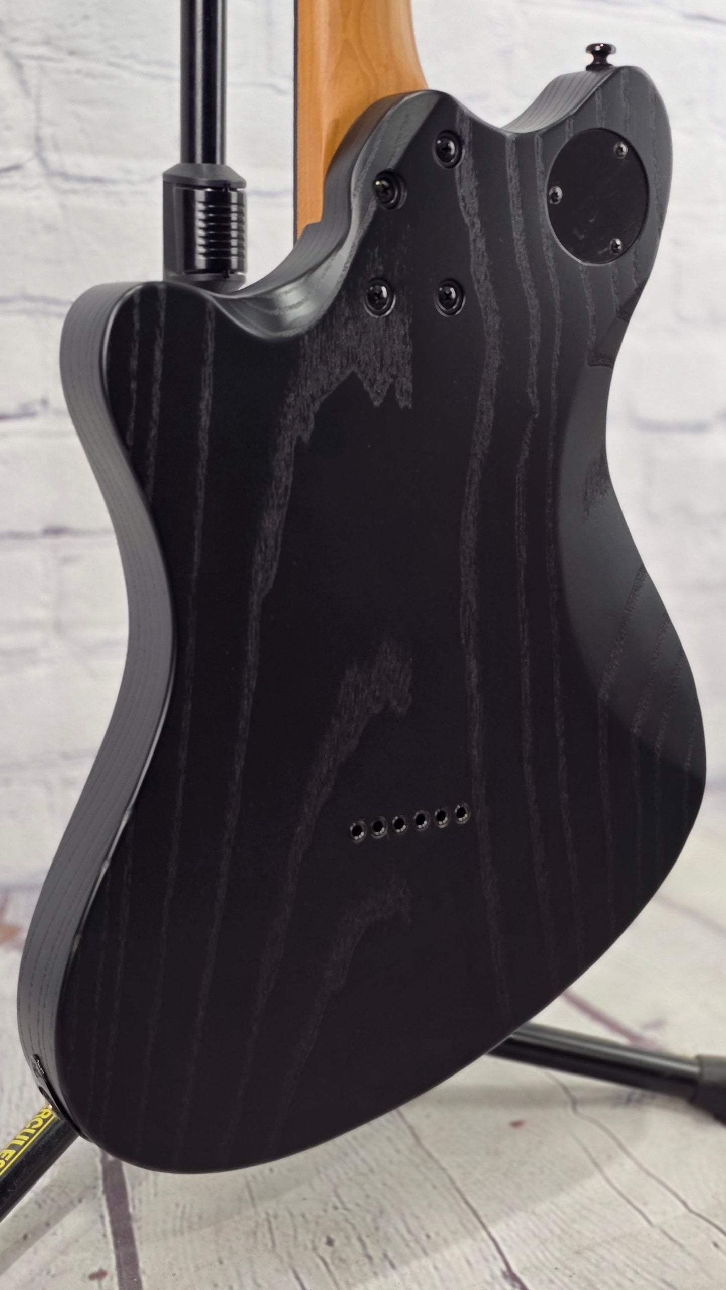 Balaguer Guitars Select Espada Modern 10th Anniversary 6 String Baritone 27" Electric Guitar Rustic Black