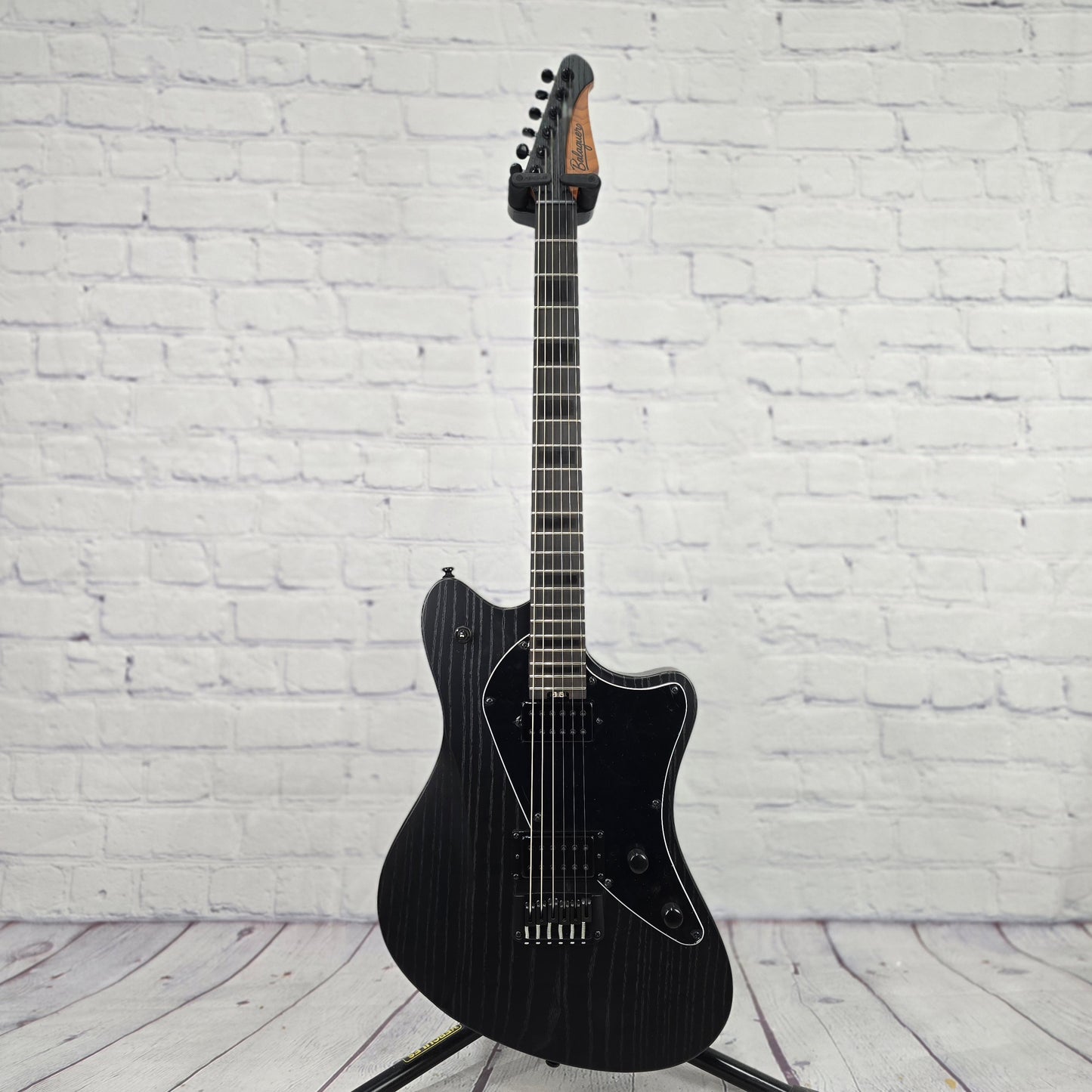 Balaguer Guitars Select Espada Modern 10th Anniversary 6 String Baritone Electric Guitar Rustic Black