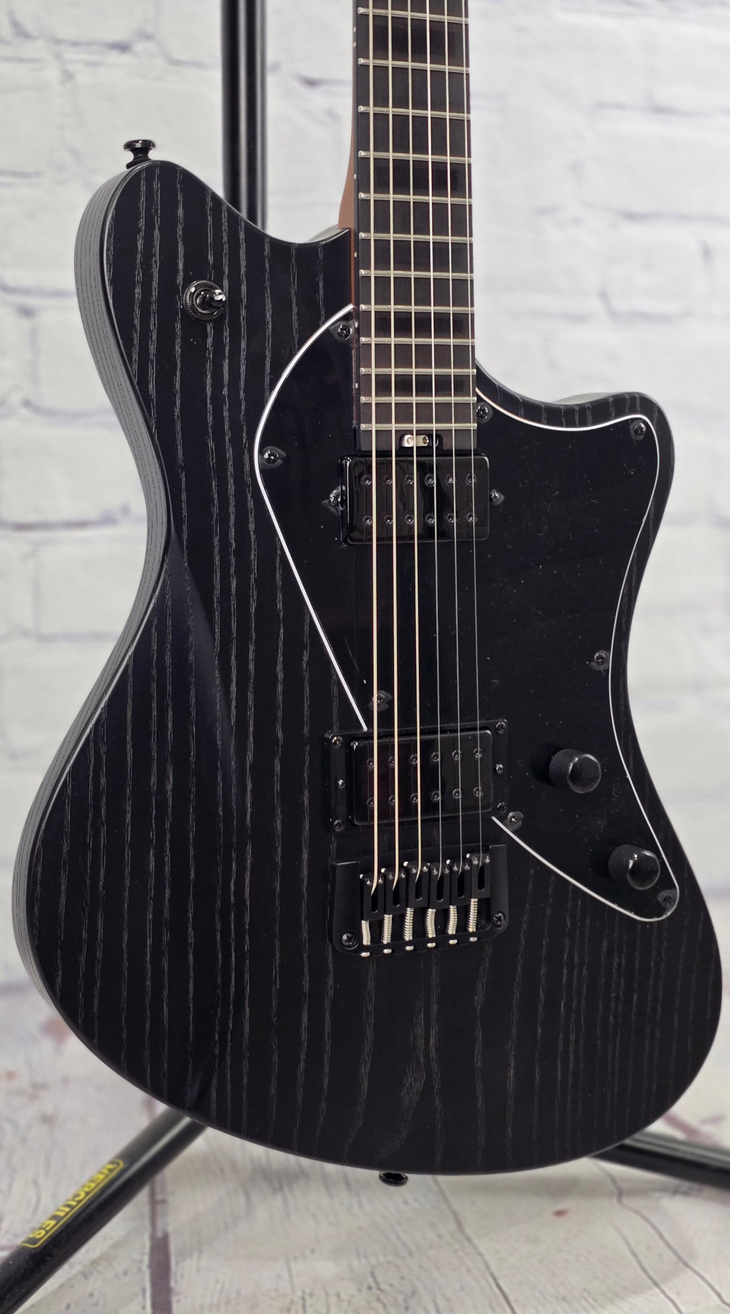 Balaguer Guitars Select Espada Modern 10th Anniversary 6 String Baritone Electric Guitar Rustic Black