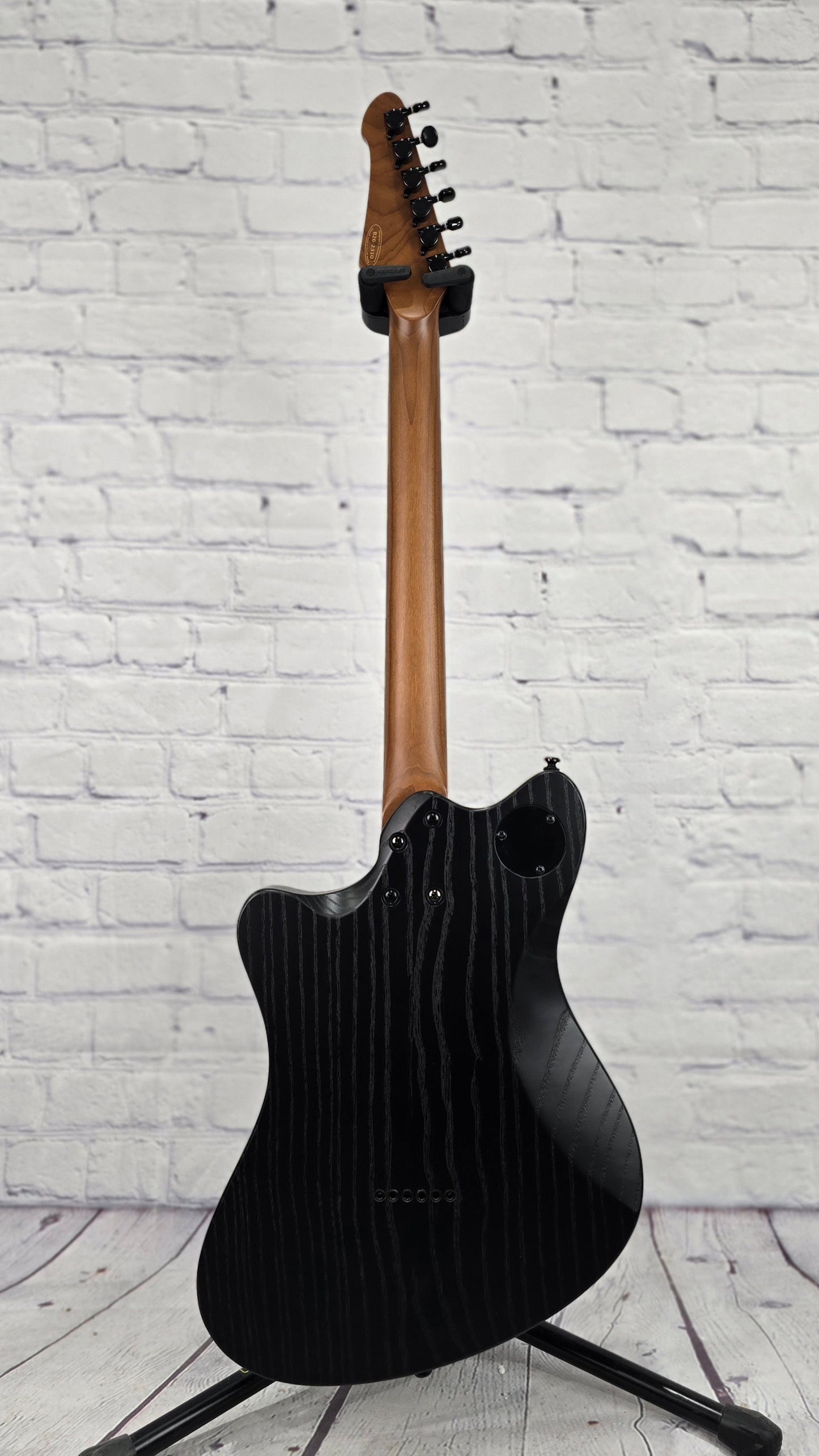 Balaguer Guitars Select Espada Modern 10th Anniversary 6 String Baritone Electric Guitar Rustic Black