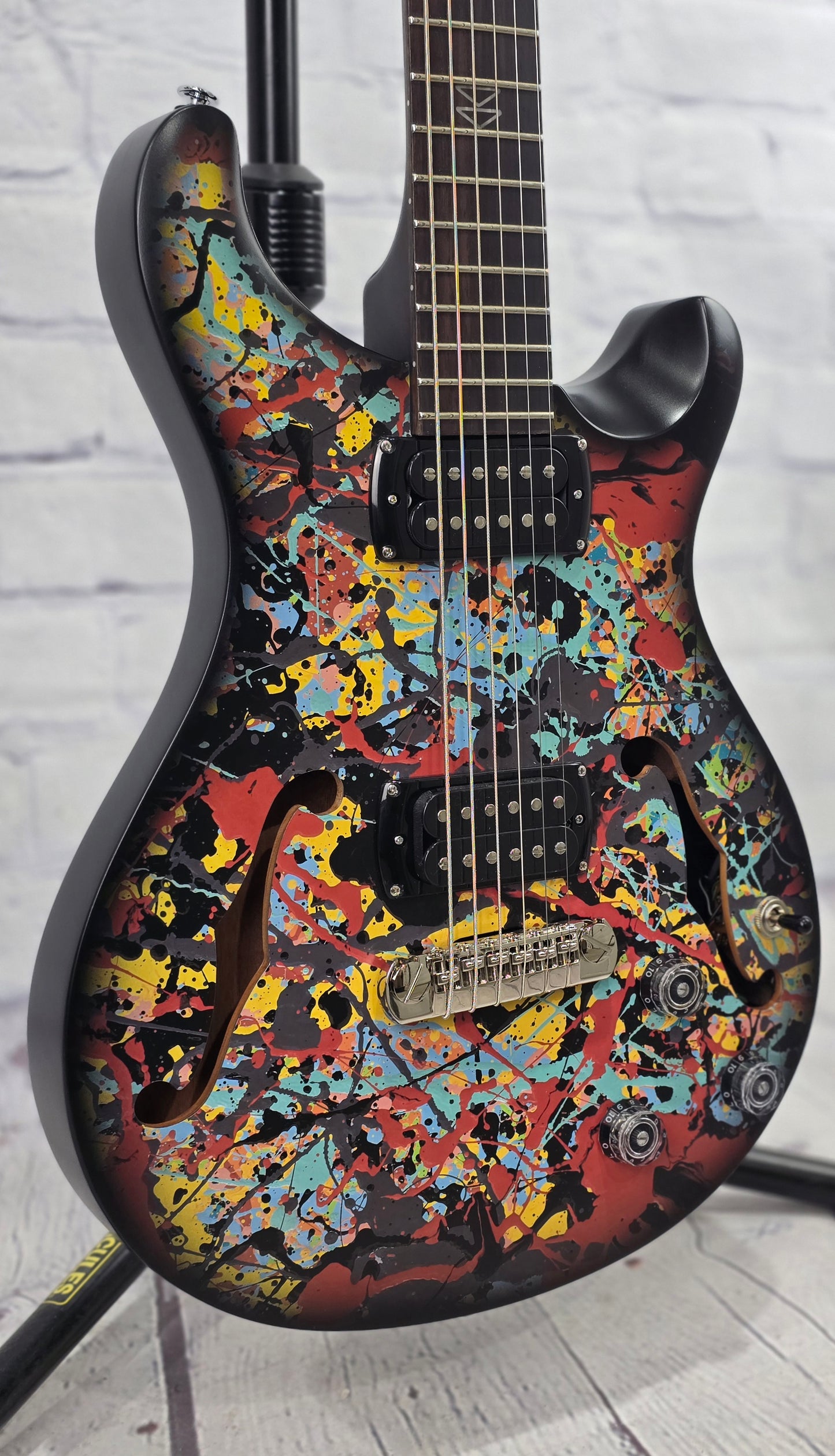 Paul Reed Smith PRS Guitars Ed Sheeran Cosmic Splash 6 String Semi-Hollow Baritone Electric Guitar Cosmic Splash Limited Edition