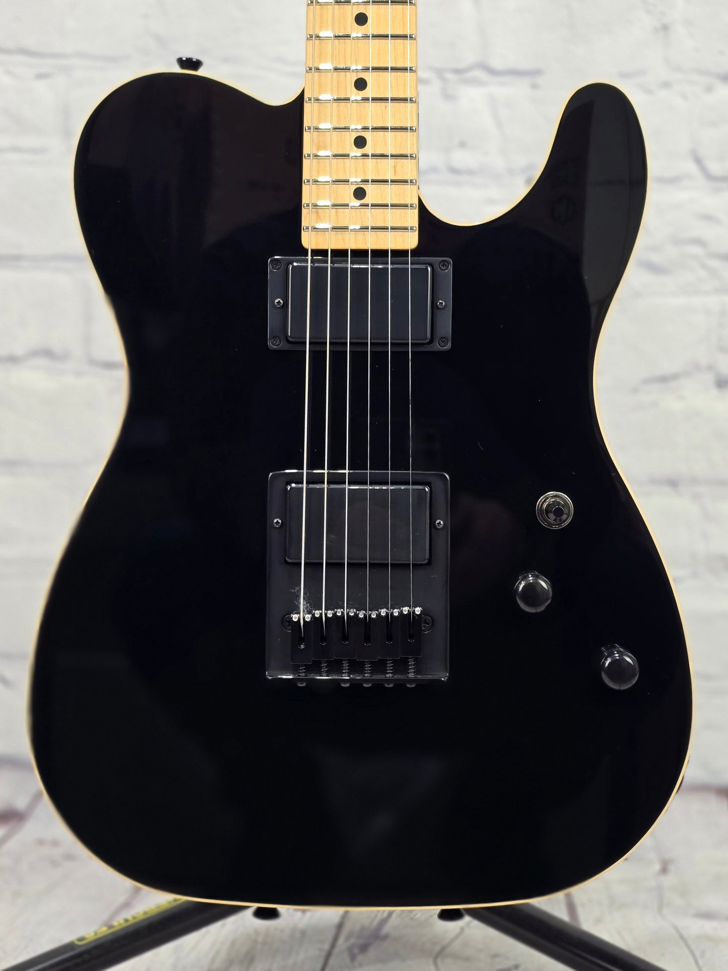 Schecter Guitars USA Custom Shop PT HH 6 String Electric Guitar Gloss Black