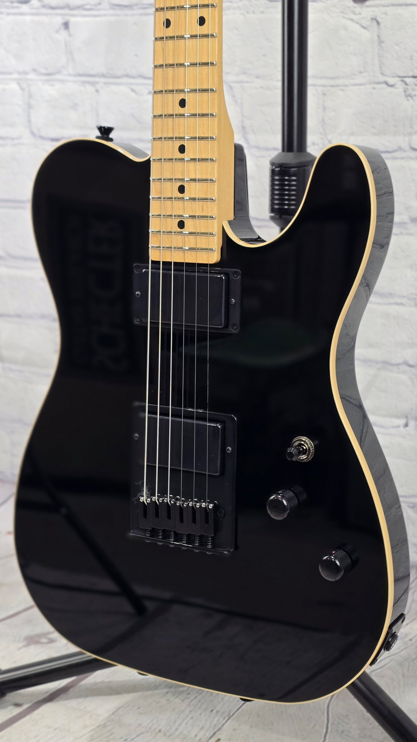 Schecter Guitars USA Custom Shop PT HH 6 String Electric Guitar Gloss Black