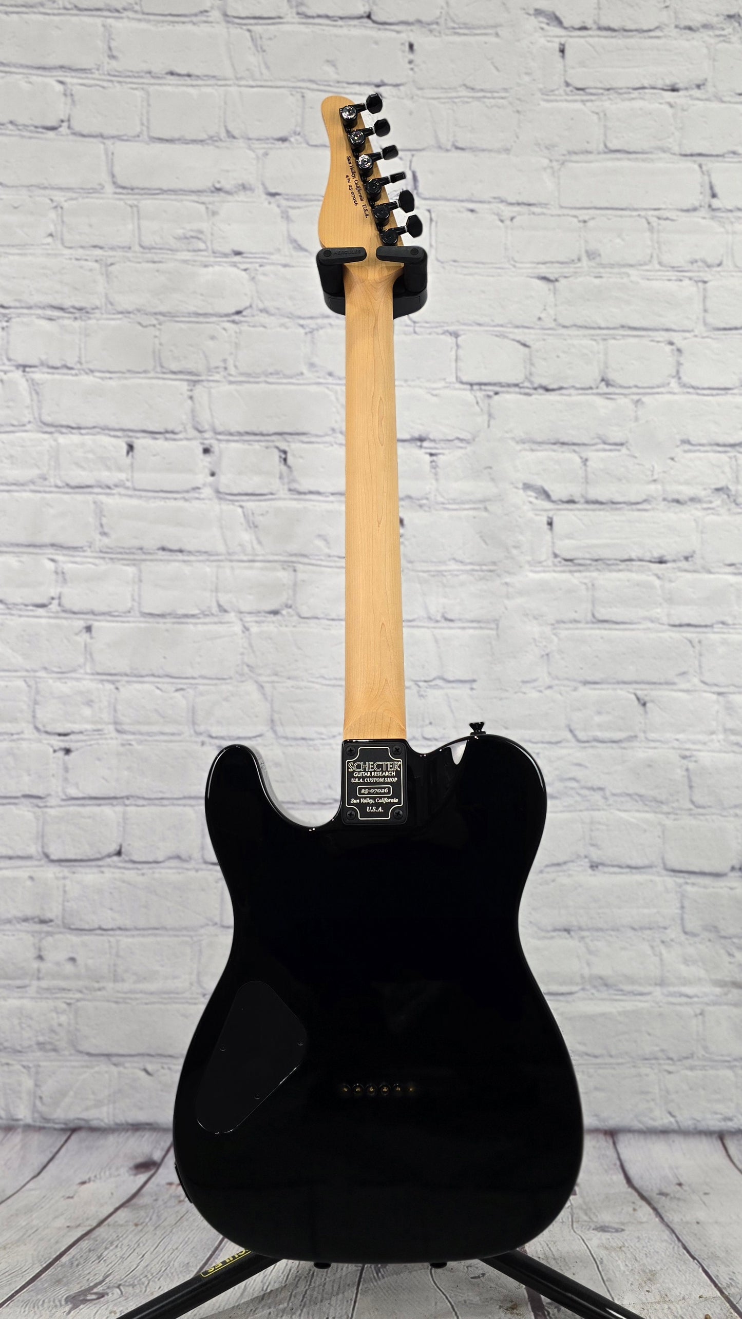 Schecter Guitars USA Custom Shop PT HH 6 String Electric Guitar Gloss Black