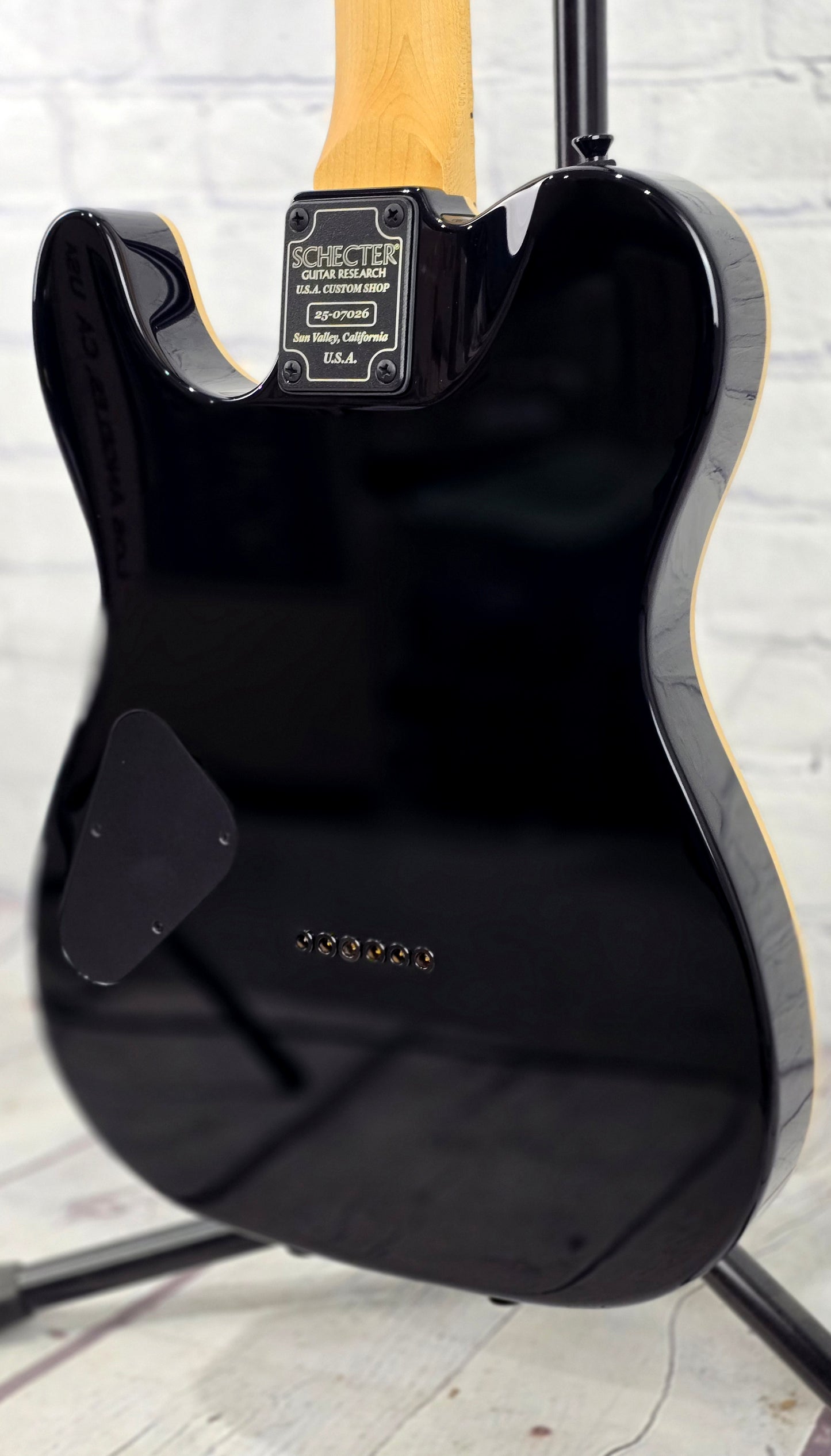 Schecter Guitars USA Custom Shop PT HH 6 String Electric Guitar Gloss Black