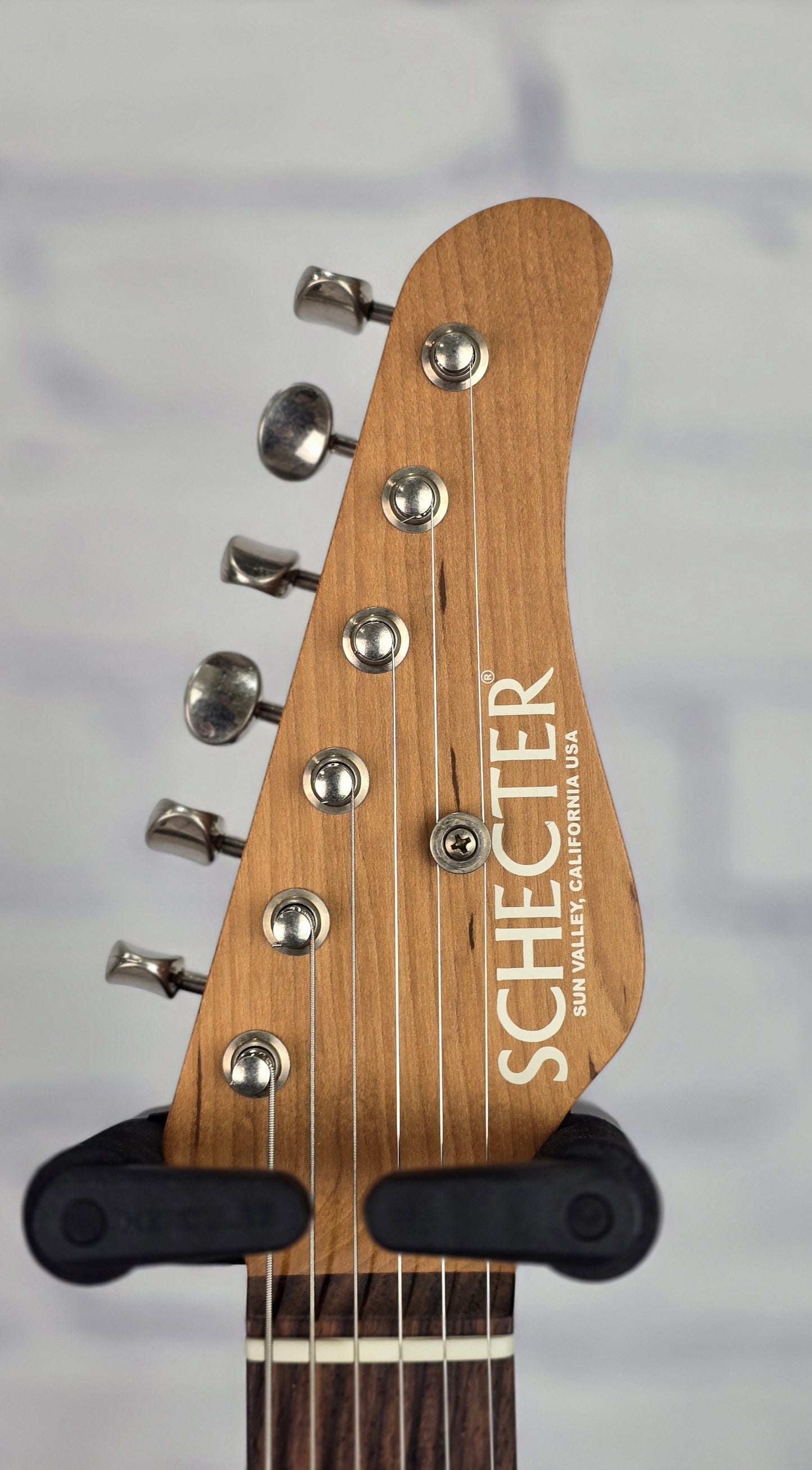 Schecter Guitars USA Custom Shop PT Wembley Studio 6 String Electric Guitar Aged Shell Pink