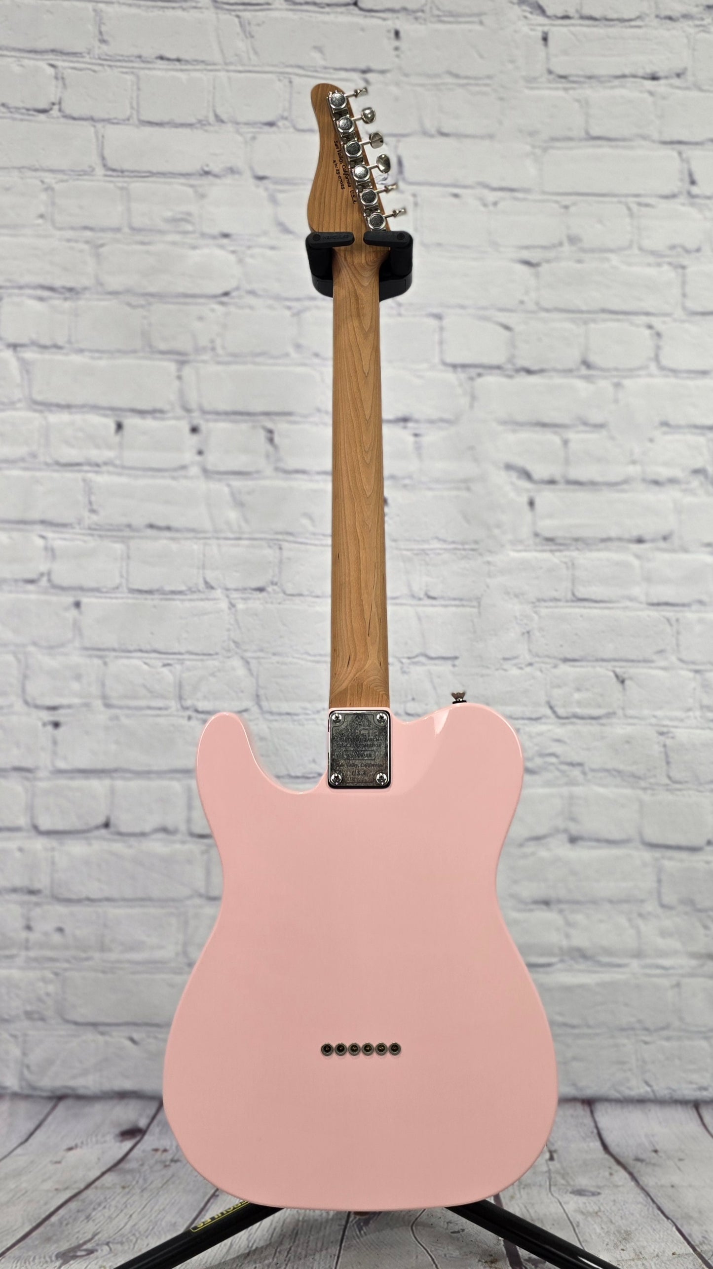 Schecter Guitars USA Custom Shop PT Wembley Studio 6 String Electric Guitar Aged Shell Pink