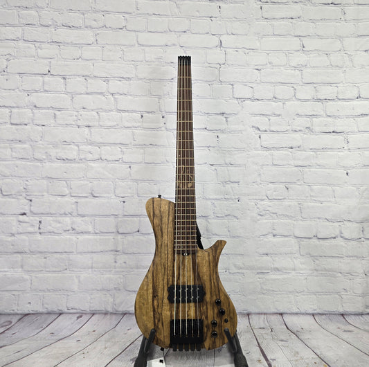 Labyrinth Guitarworks Orpheus HL5 5 String Bass Black Limba Natural