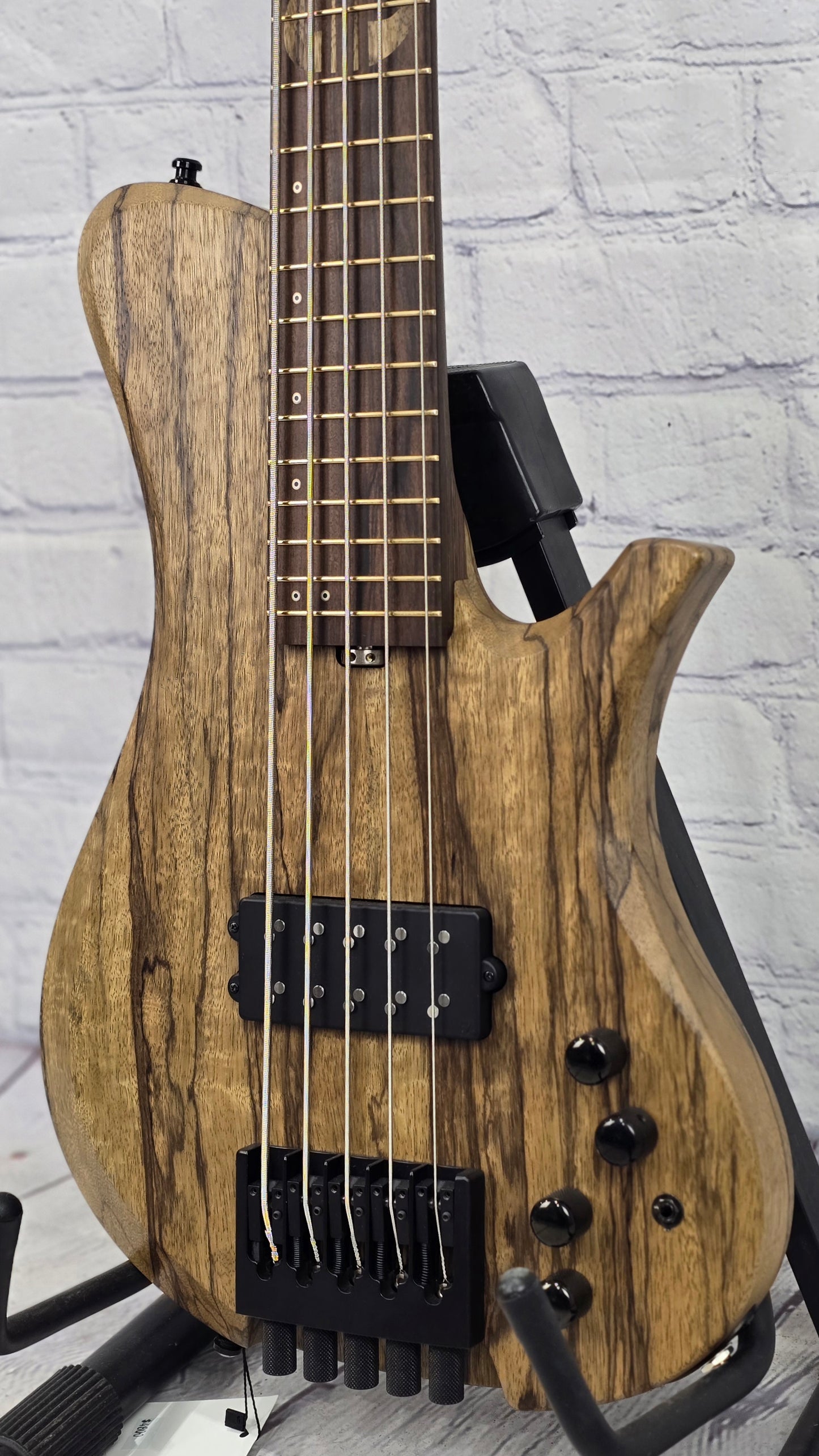 Labyrinth Guitarworks Orpheus HL5 5 String Bass Black Limba Natural