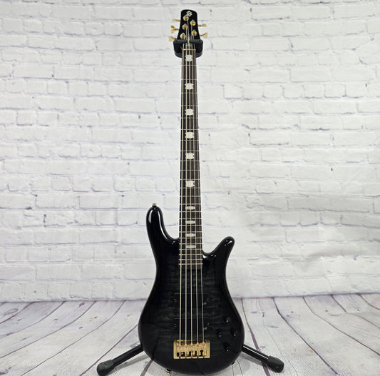 Spector NS Icon NS-5 Bolt-On 5 String Bass Black Stain Quilt Gloss