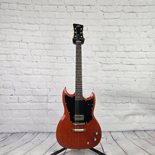 Frank Brothers Radar Deluxe 6 String Electric Guitar Faded Cherry Light Relic Full Gloss