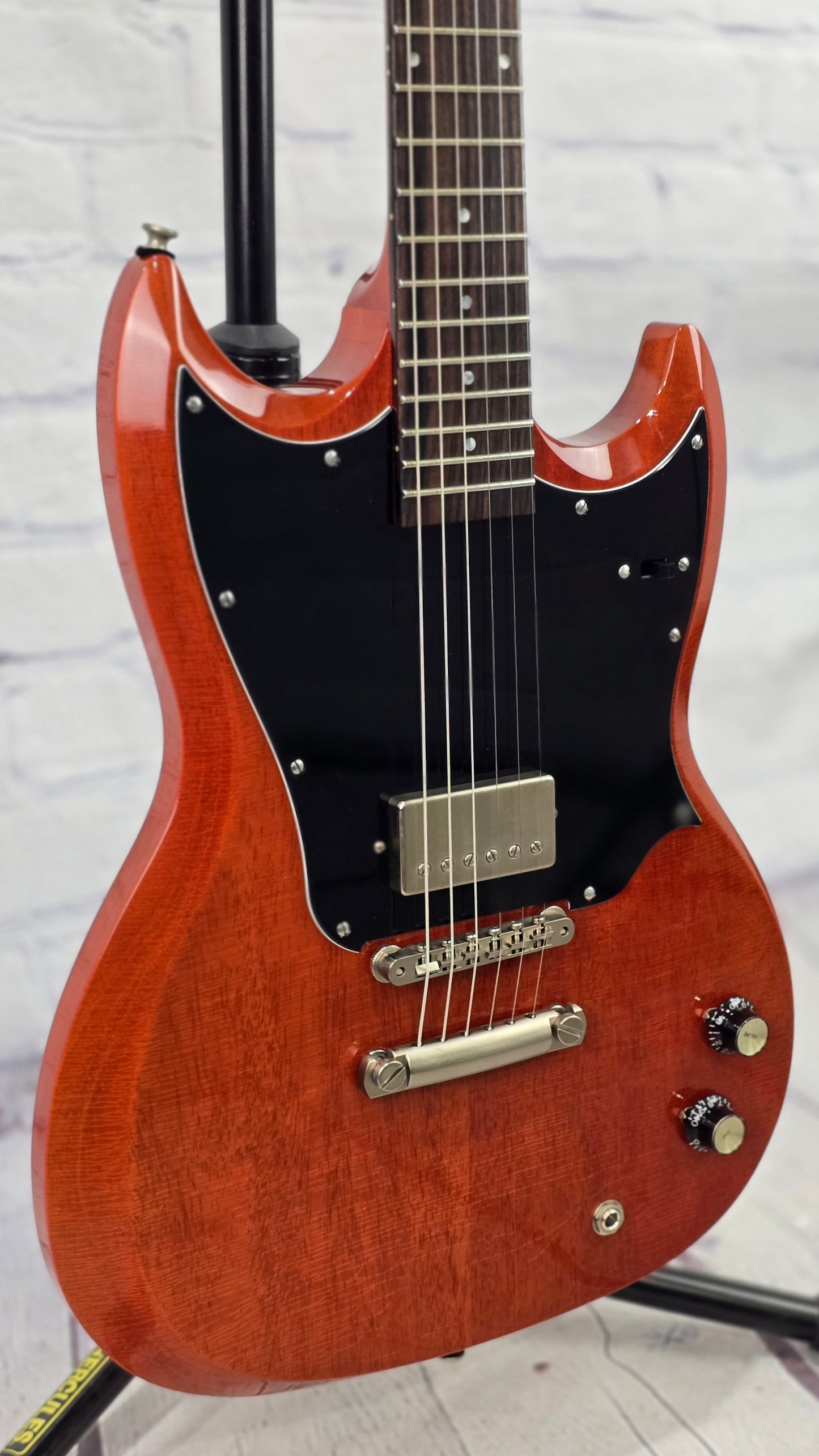 Frank Brothers Radar Deluxe 6 String Electric Guitar Faded Cherry Light Relic Full Gloss