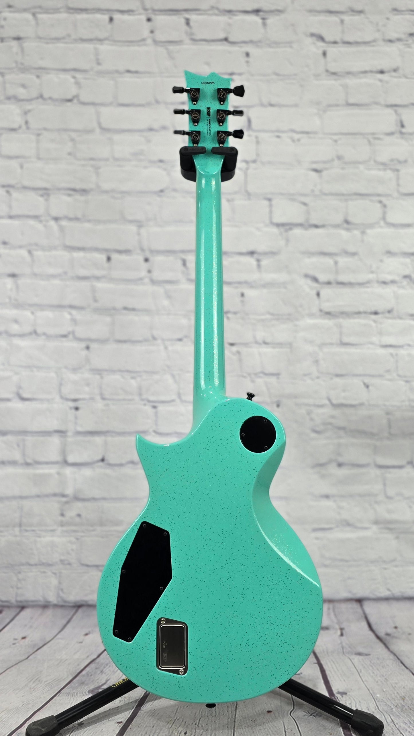 ESP Guitars USA Eclipse 6 String Electric Guitar Midori Gold Sparkle