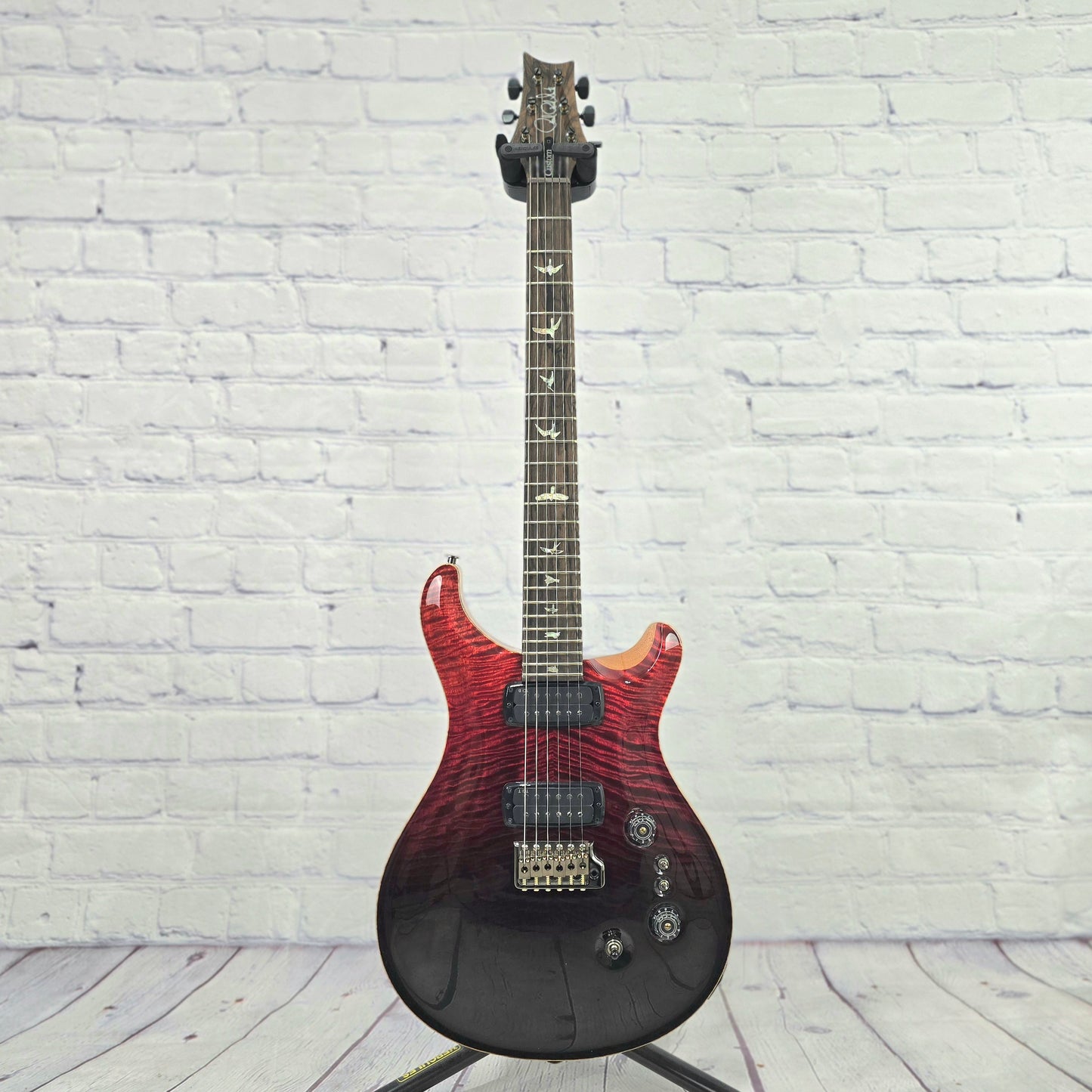 Paul Reed Smith PRS Guitars Custom 24-08 Limited Mango 6 String Electric Guitar Fire Red/Grey Black Fade